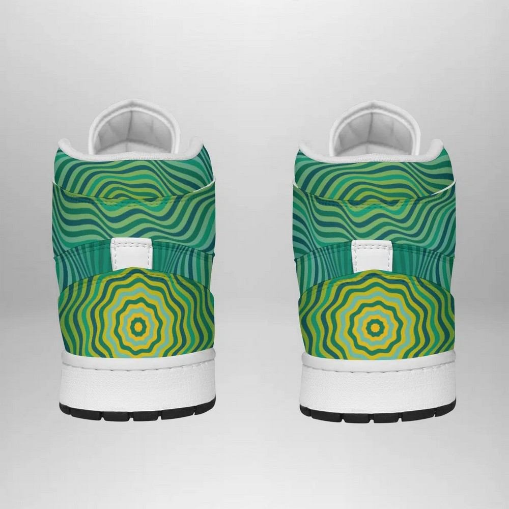 Ideafootwear Bulbasaur Trippy Pokemon AJ1 High Sneakers Shoes For Men And Women