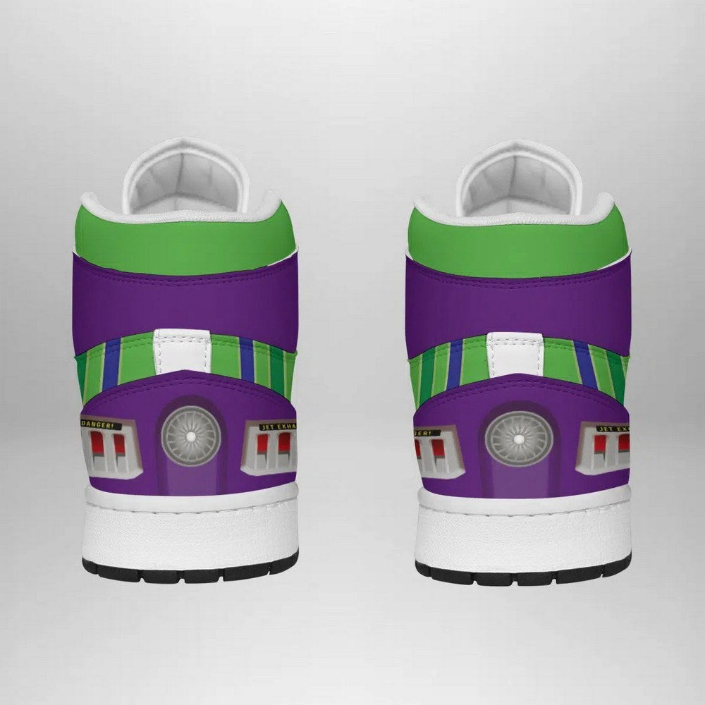 Ideafootwear Buzz Lightyear Disney AJ1 High Sneakers Shoes For Men And Women