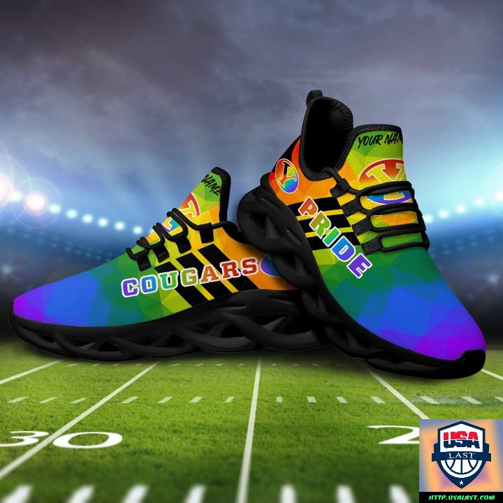 Ideafootwear Byu Cougars Max Soul Shoes Sneakers For Men And Women