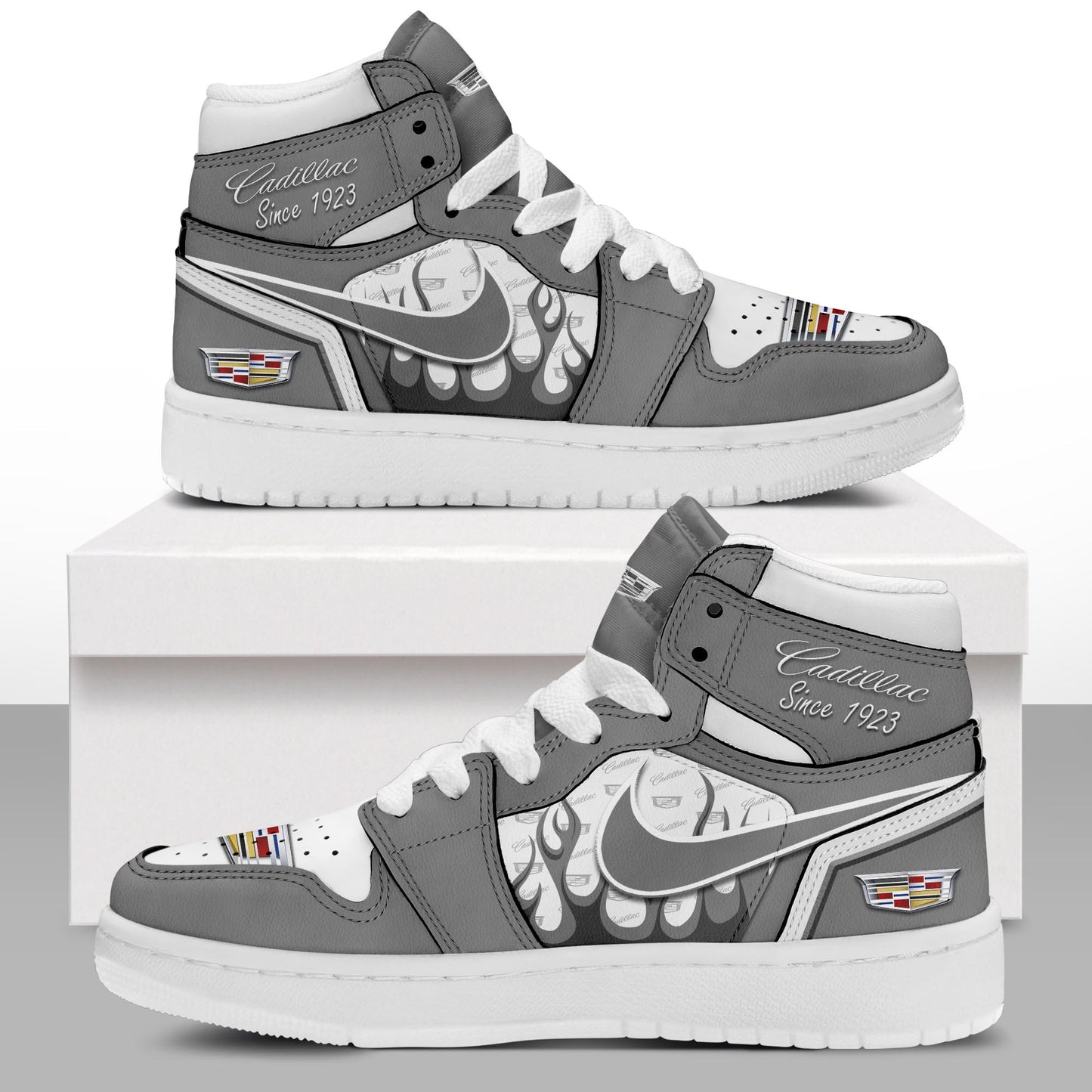 Ideafootwear Cadillac AJ1 High Sneakers Shoes For Men And Women