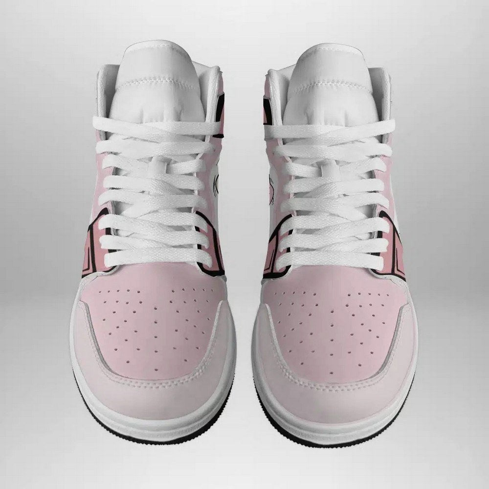 Ideafootwear Chansey Pokemon AJ1 High Sneakers Shoes For Men And Women