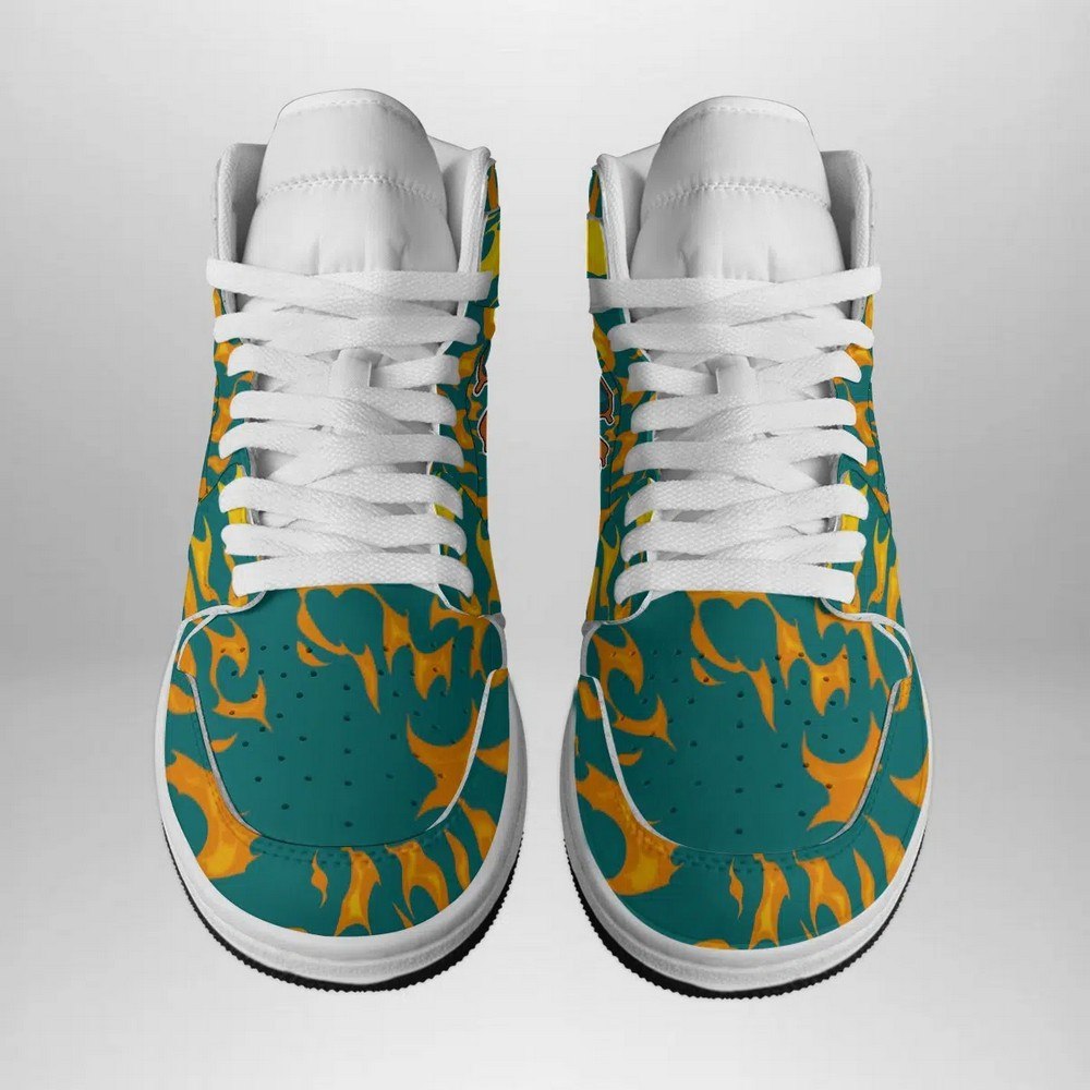 Ideafootwear Charizard Trippy Pokemon AJ1 High Sneakers Shoes For Men And Women