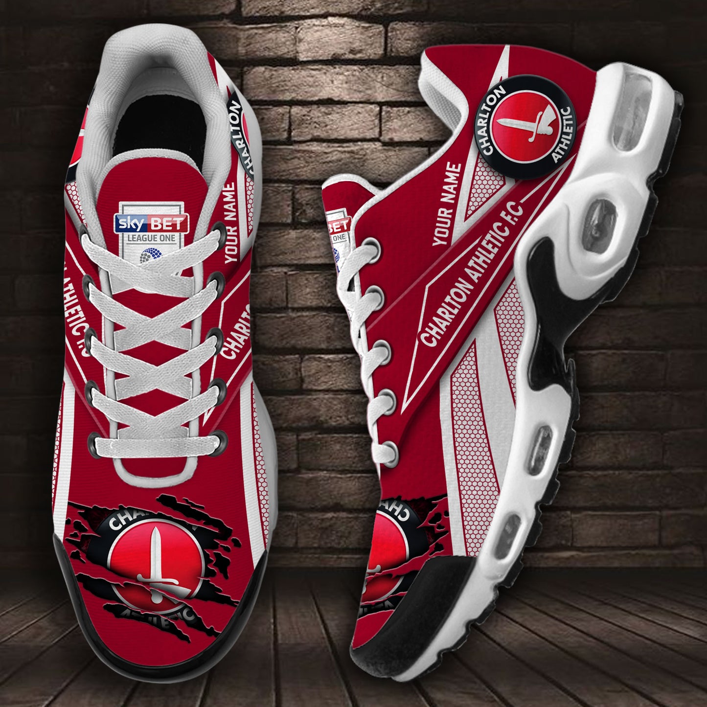 Ideafootwear Charlton Athletic F.C TN Shoes Sneakers For Men And Women