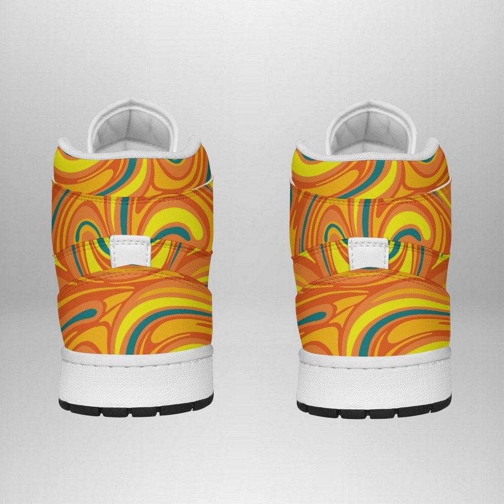 Ideafootwear Charmander Trippy Pokemon AJ1 High Sneakers Shoes For Men And Women