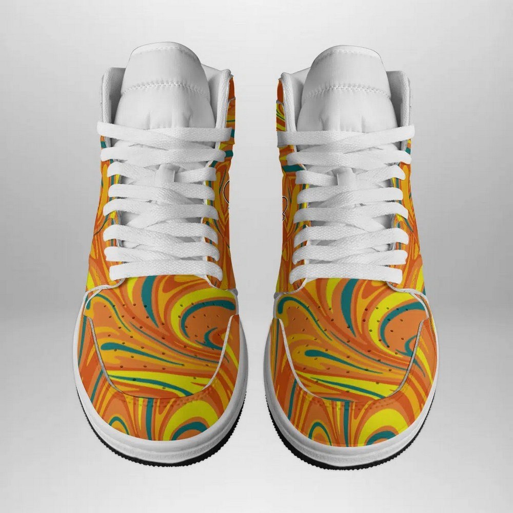 Ideafootwear Charmander Trippy Pokemon AJ1 High Sneakers Shoes For Men And Women