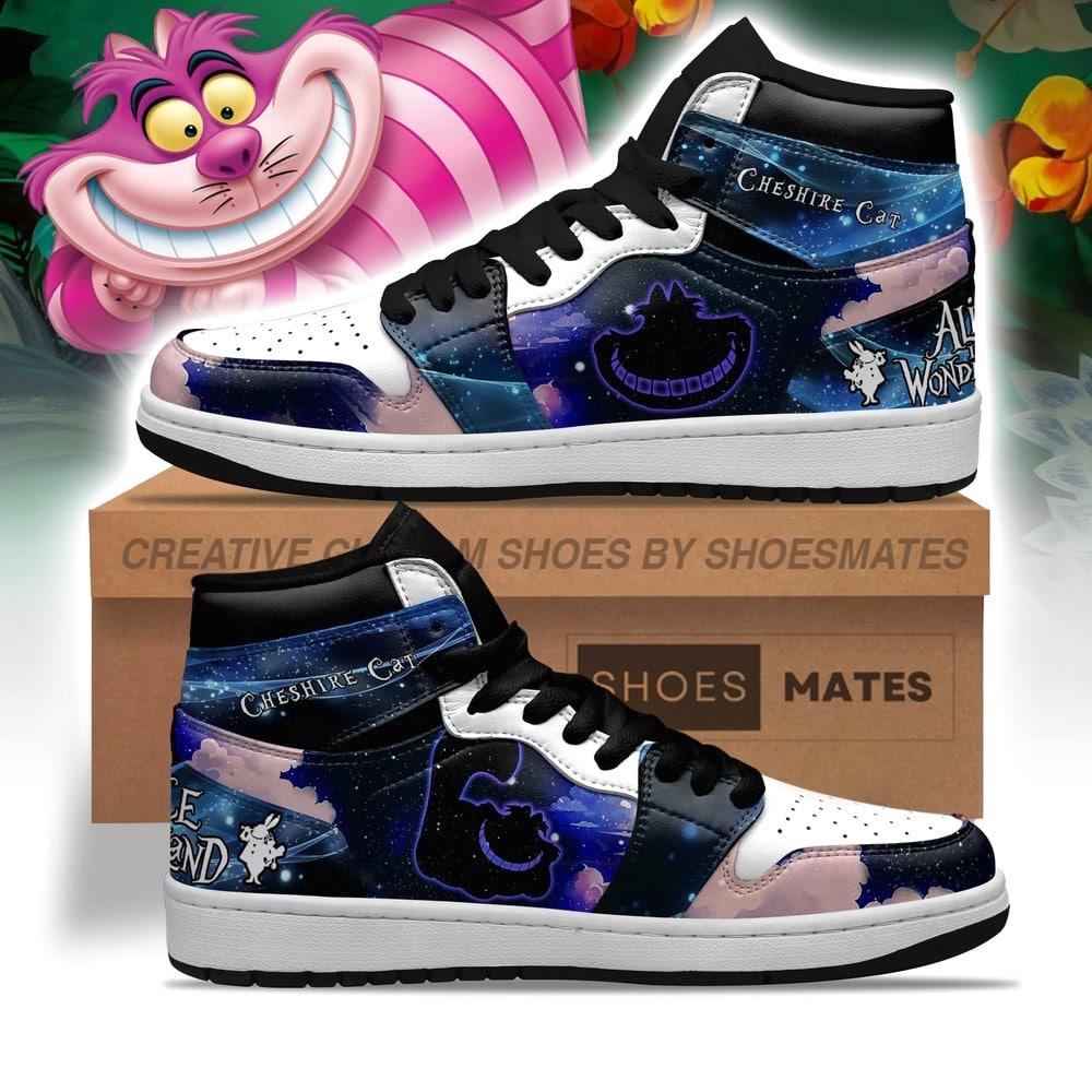 Ideafootwear Cheshire Cat AJ1 High Sneakers Shoes For Men And Women