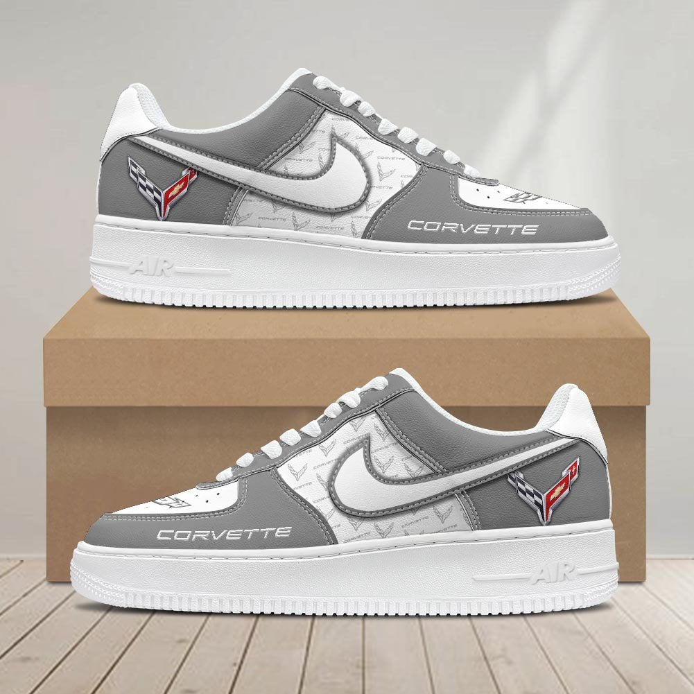 Ideafootwear Chevrolet Corvette Air Low-Top Sneakers Shoes For Men And Women 1