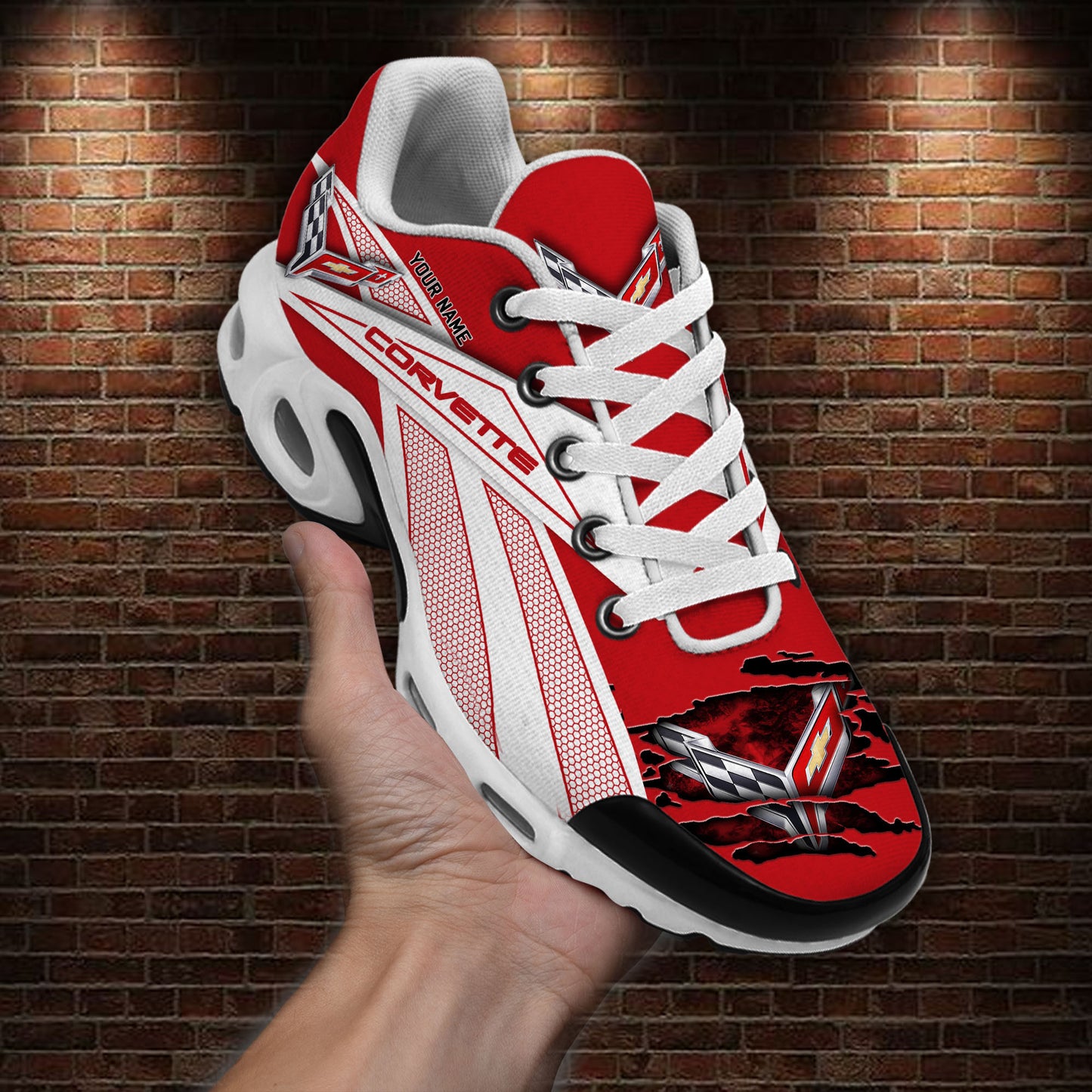 Ideafootwear Chevrolet Corvette TN Shoes Sneakers For Men And Women