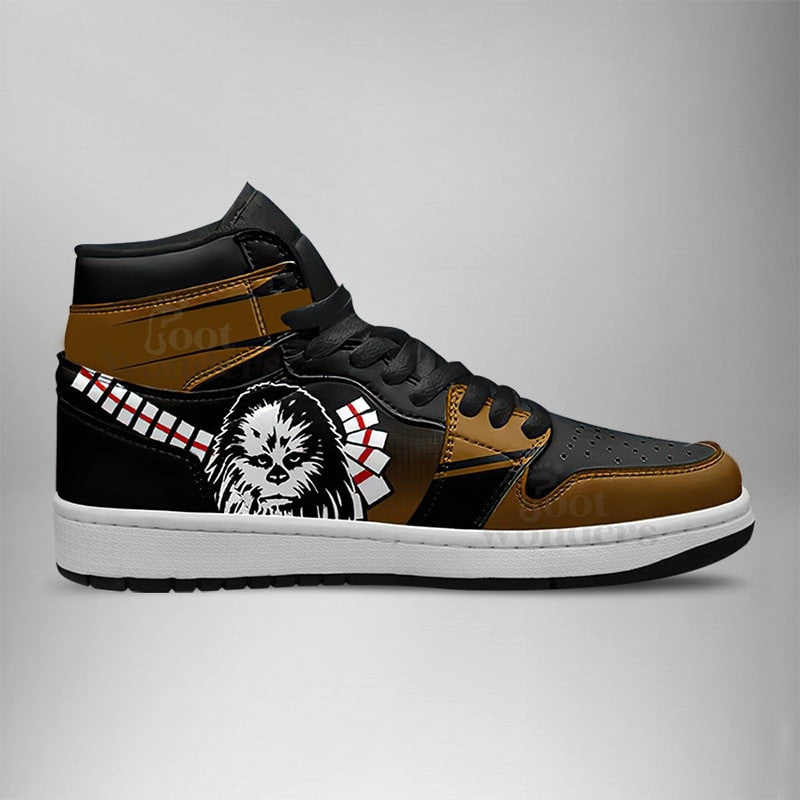 Ideafootwear Chewbaca AJ1 High Sneakers Shoes For Men And Women