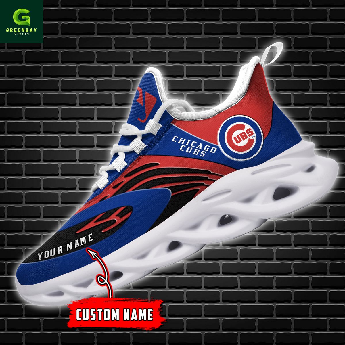 Ideafootwear Chicago Cubs Max Soul Shoes Sneakers For Men And Women