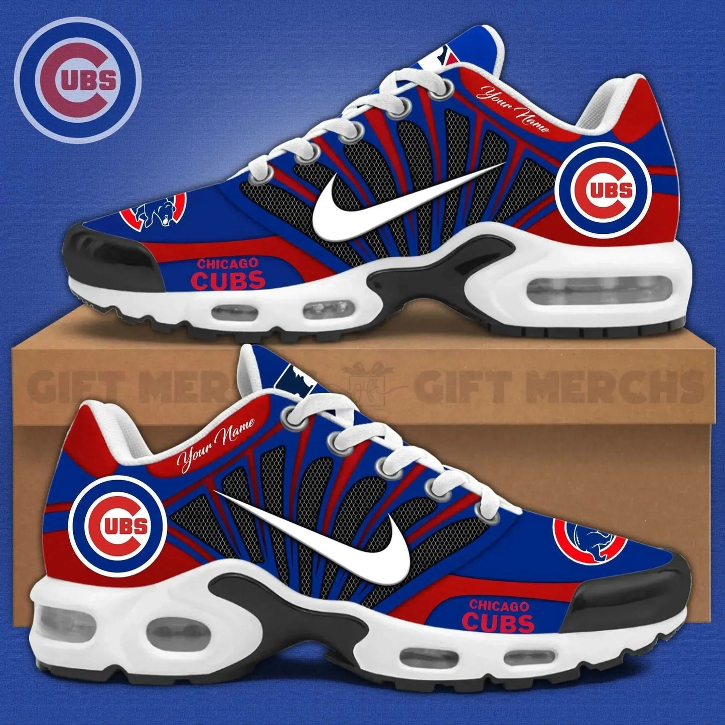 Ideafootwear Chicago Cubs TN Shoes Sneakers For Men And Women