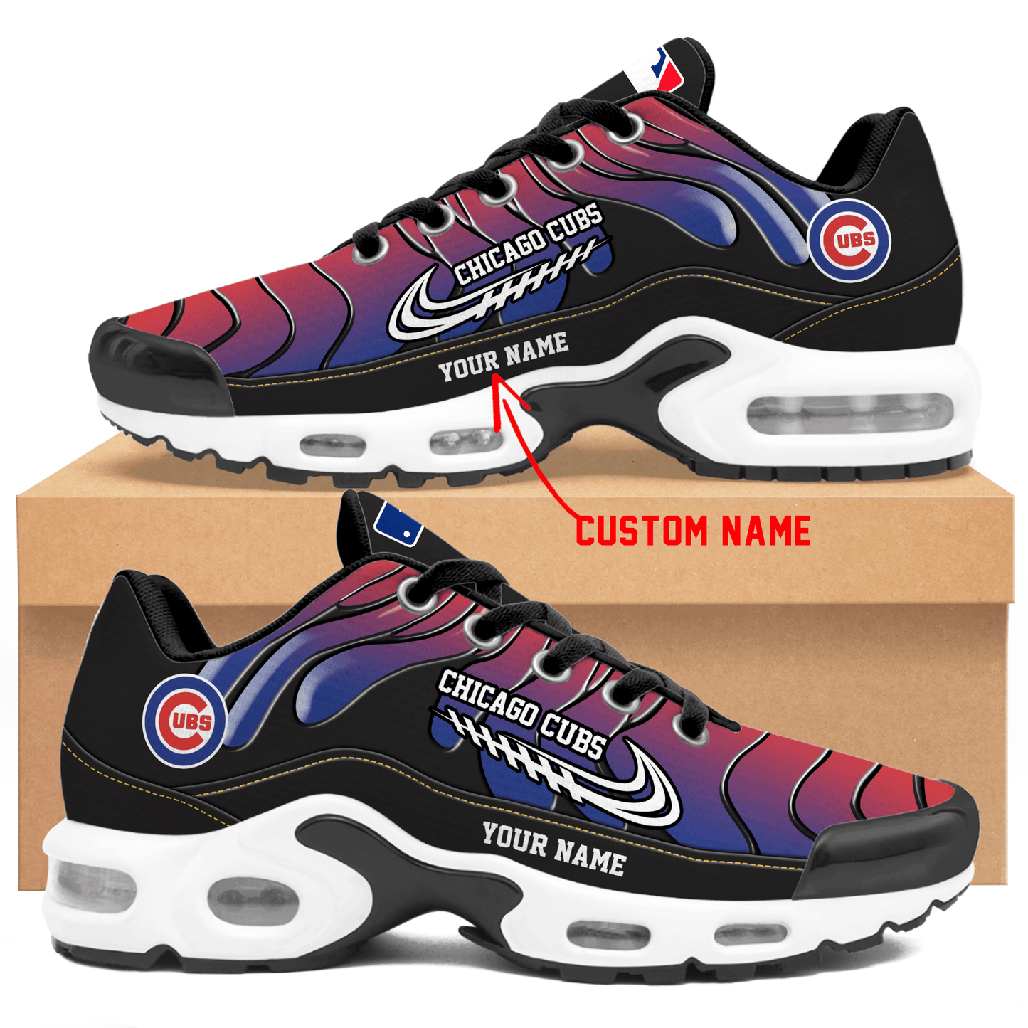 Ideafootwear Chicago Cubs TN Shoes Sneakers For Men And Women