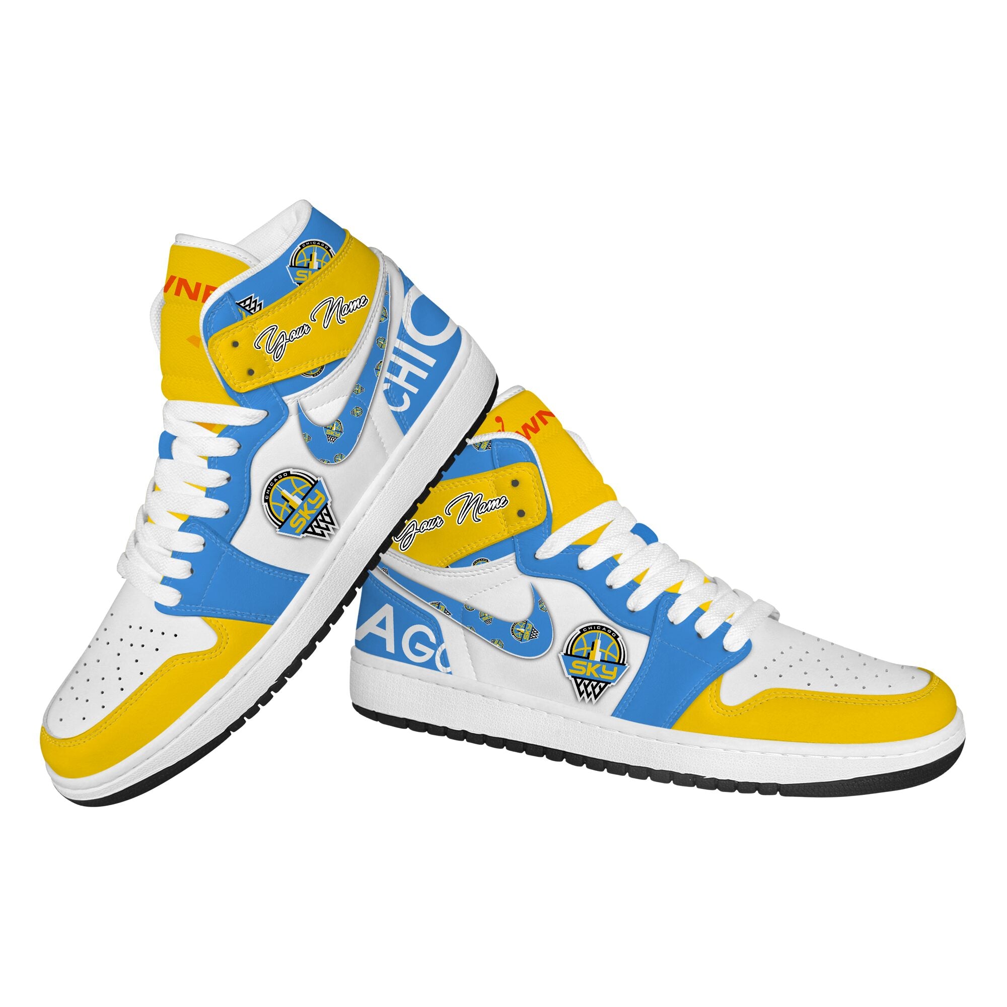 Ideafootwear Chicago Sky AJ1 High Sneakers Shoes For Men And Women