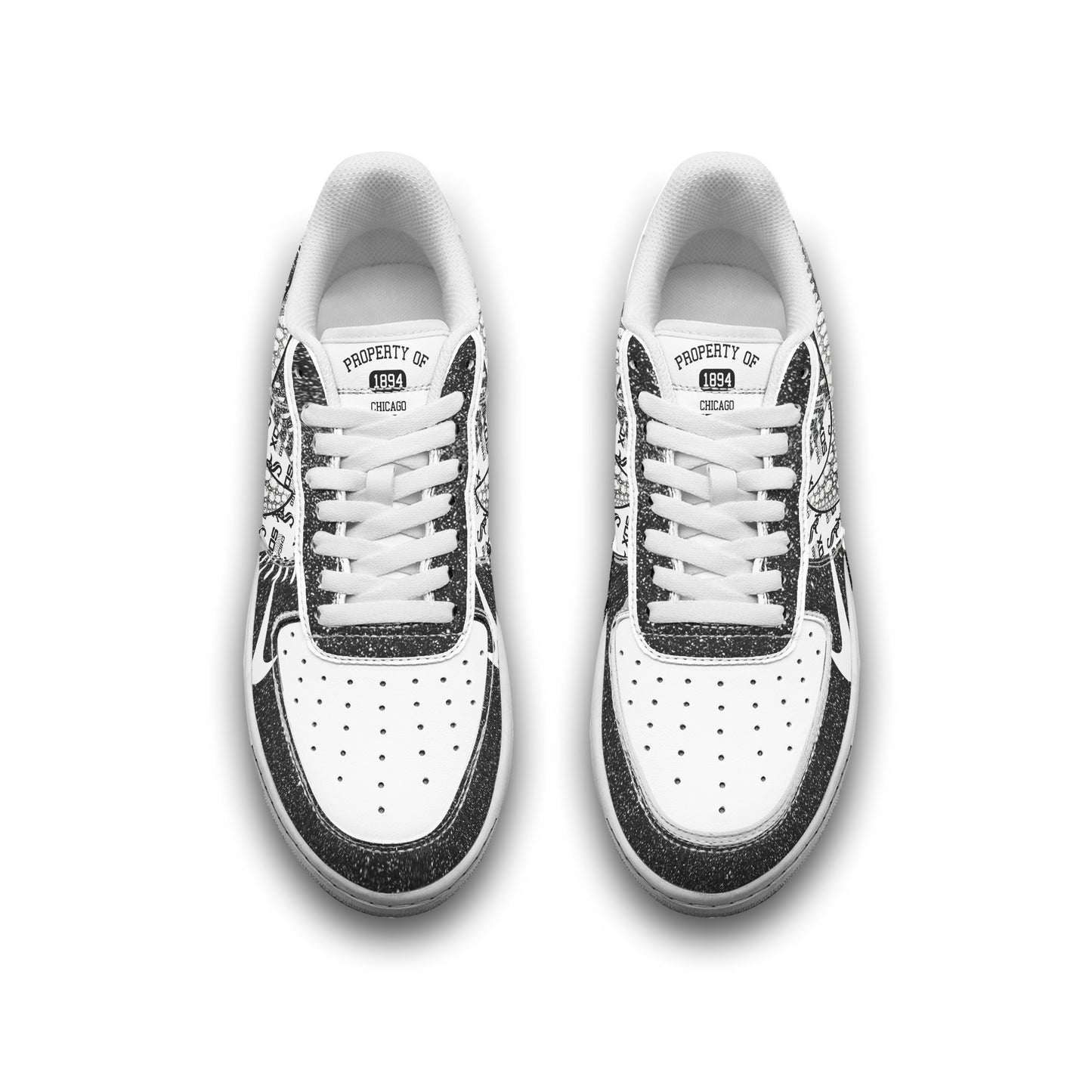 Ideafootwear Chicago White Sox Air Low-Top Sneakers Shoes For Men And Women 4