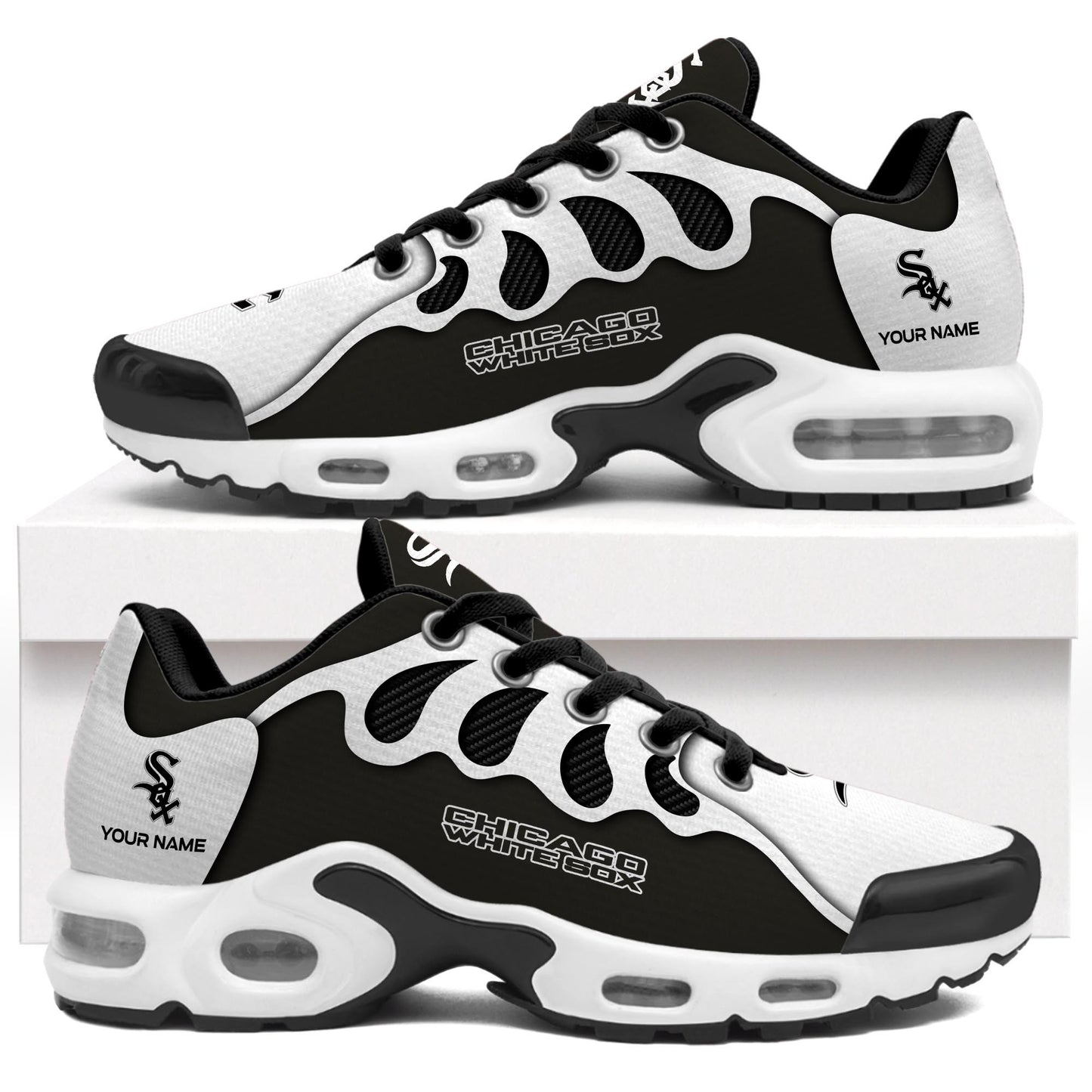 Ideafootwear Chicago White Sox TN Shoes Sneakers For Men And Women