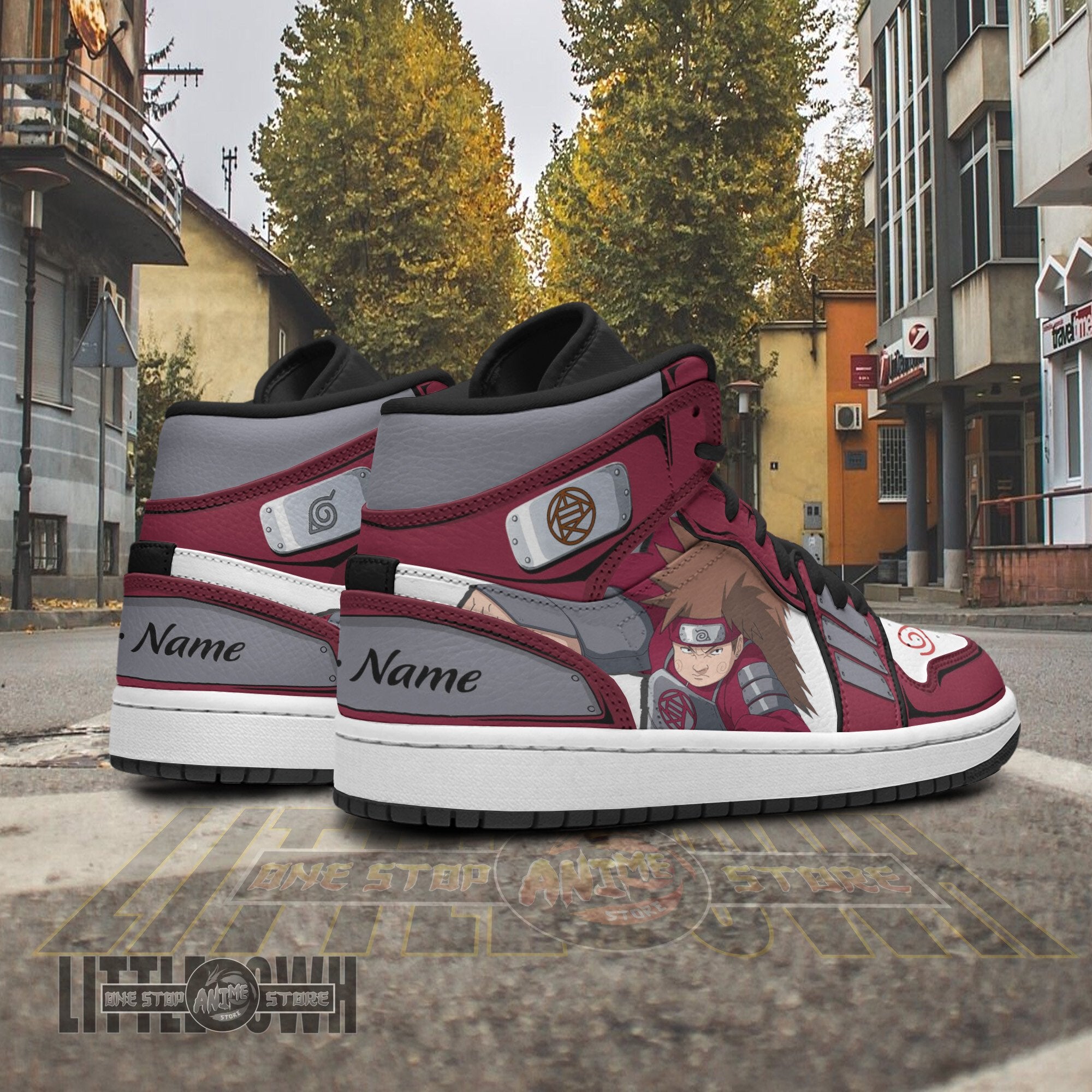 Ideafootwear Choji Akimichi AJ1 High Sneakers Shoes For Men And Women