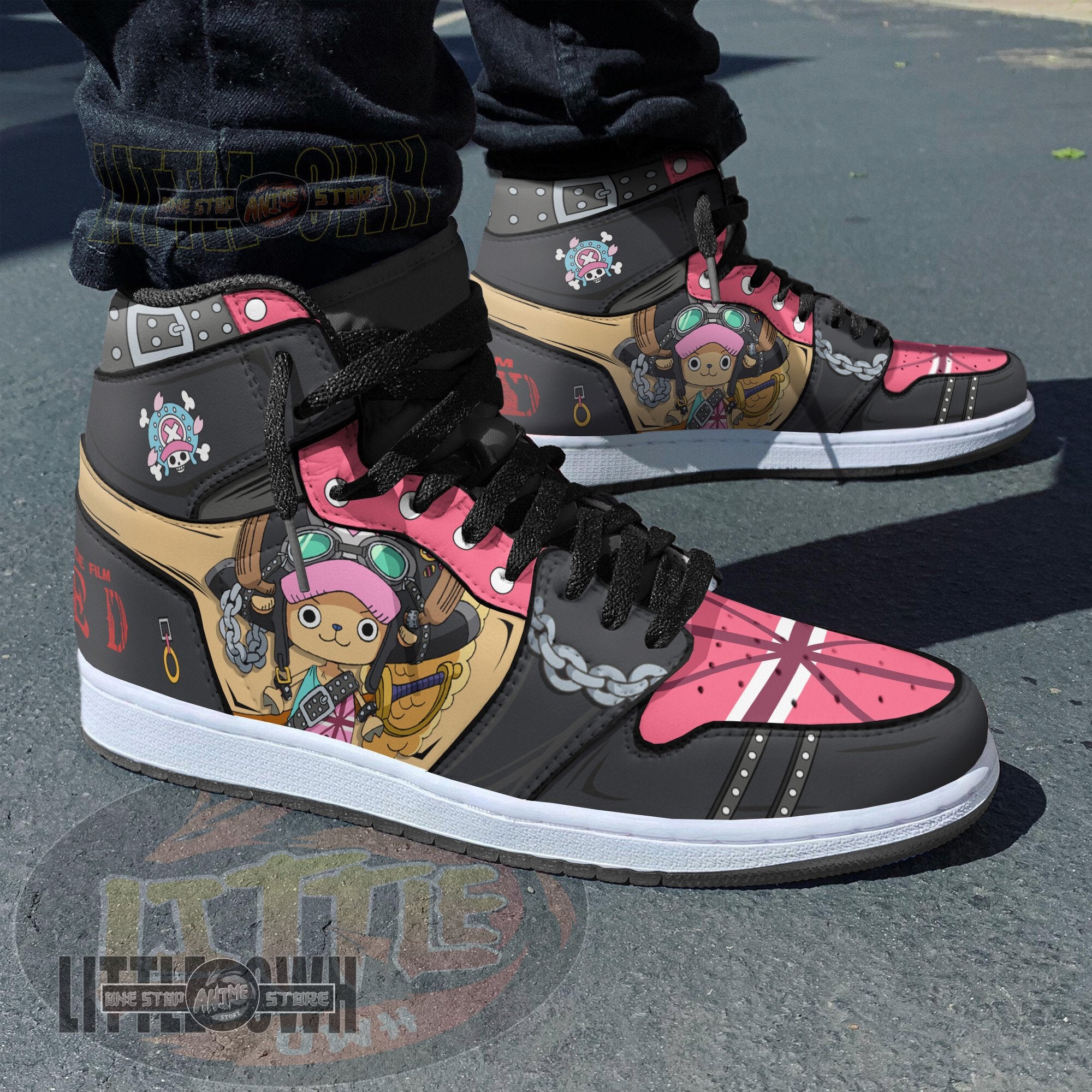 Ideafootwear Chopper AJ1 High Sneakers Shoes For Men And Women