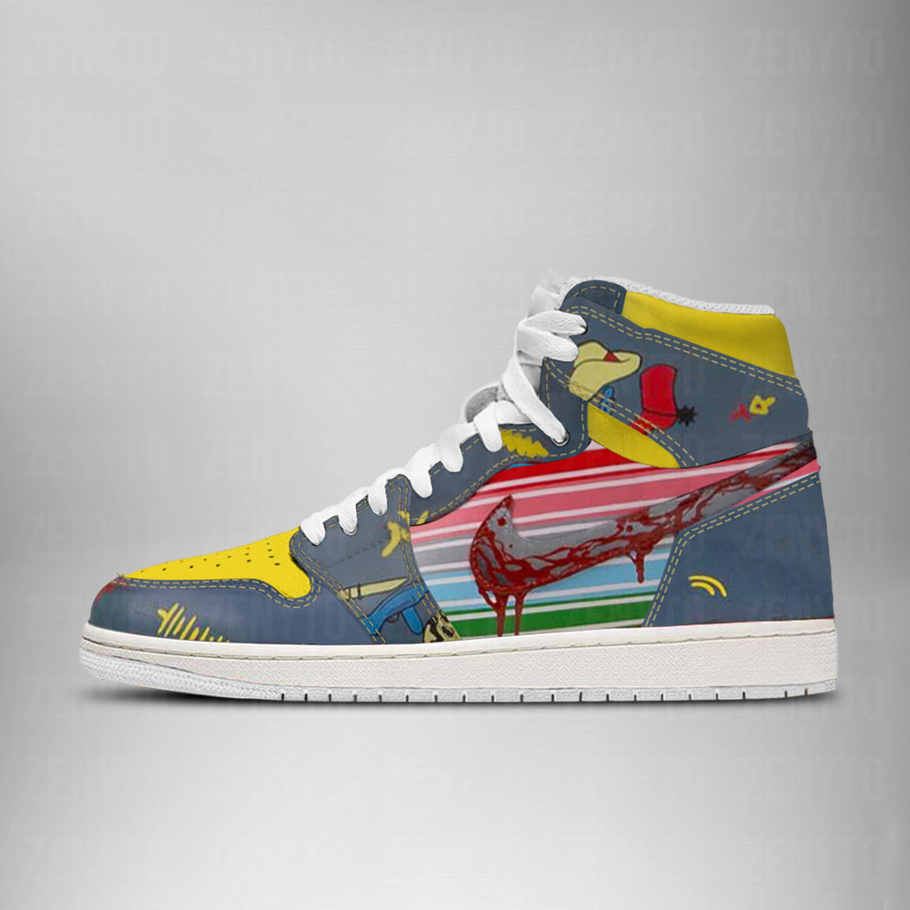 Ideafootwear Chucky Halloween V3 AJ1 High Sneakers Shoes For Men And Women
