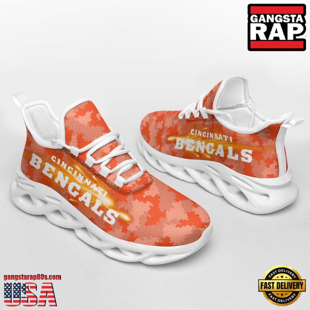 Ideafootwear Cincinnati Bengals Max Soul Shoes Sneakers For Men And Women