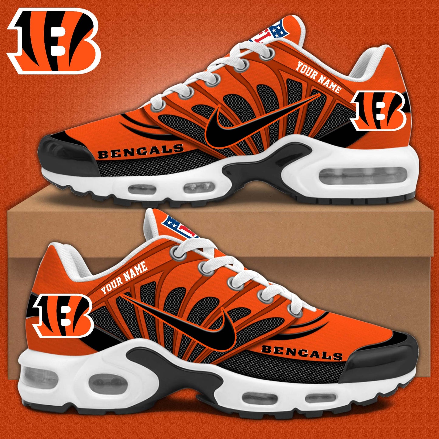 Ideafootwear Cincinnati Bengals TN Shoes Sneakers For Men And Women
