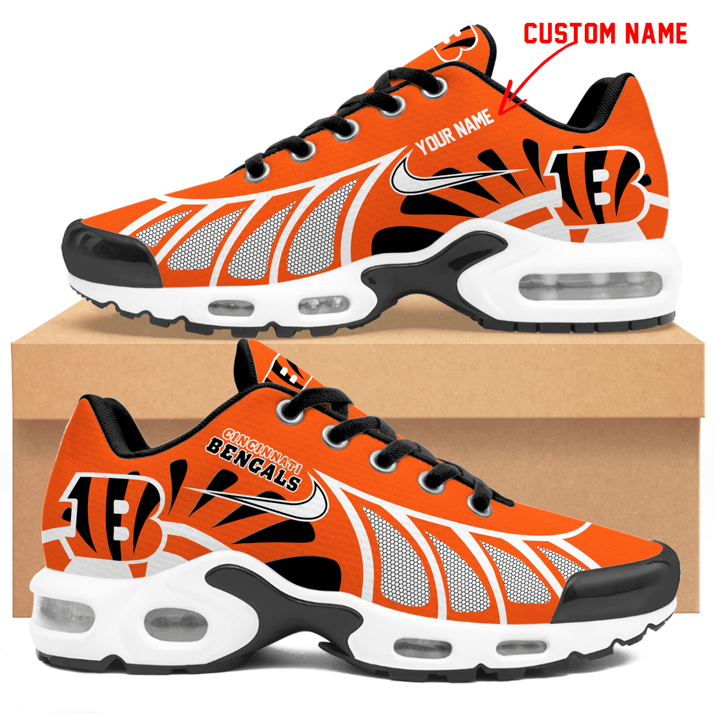 Ideafootwear Cincinnati Bengals TN Shoes Sneakers For Men And Women