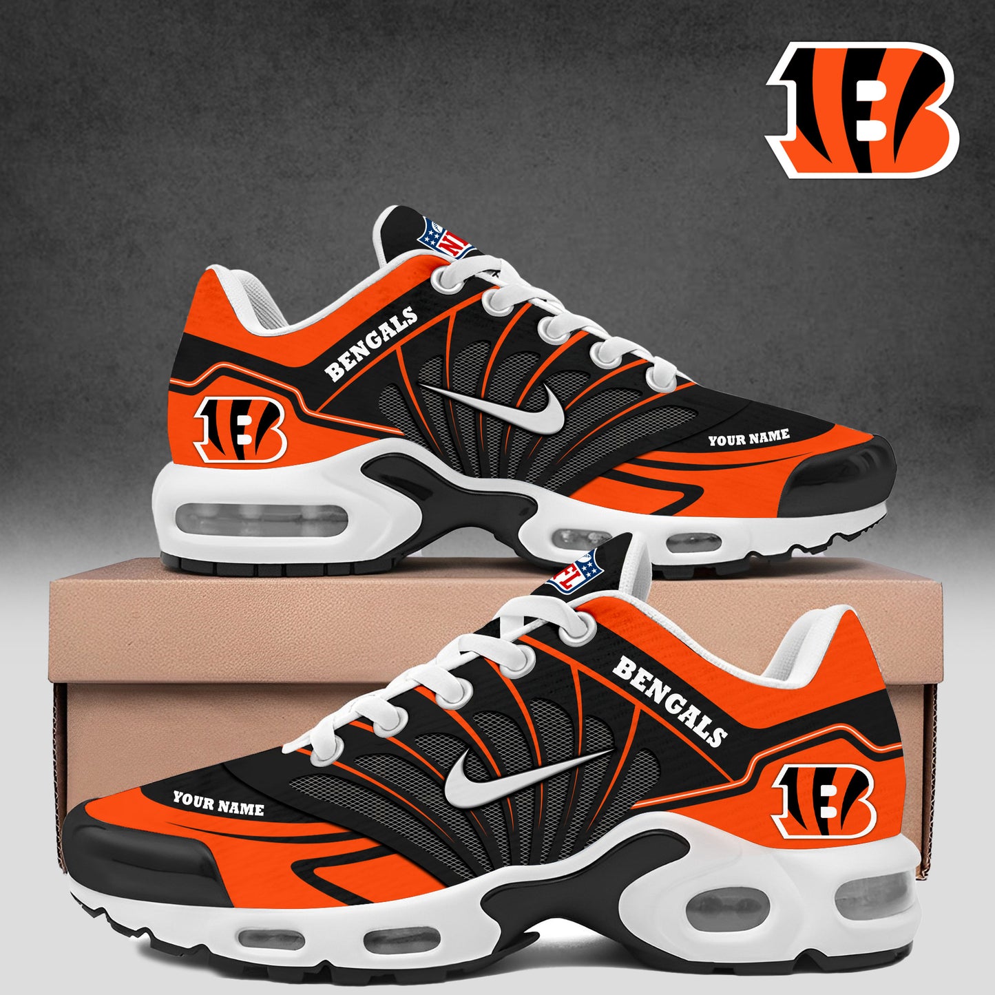 Ideafootwear Cincinnati Bengals TN Shoes Sneakers For Men And Women