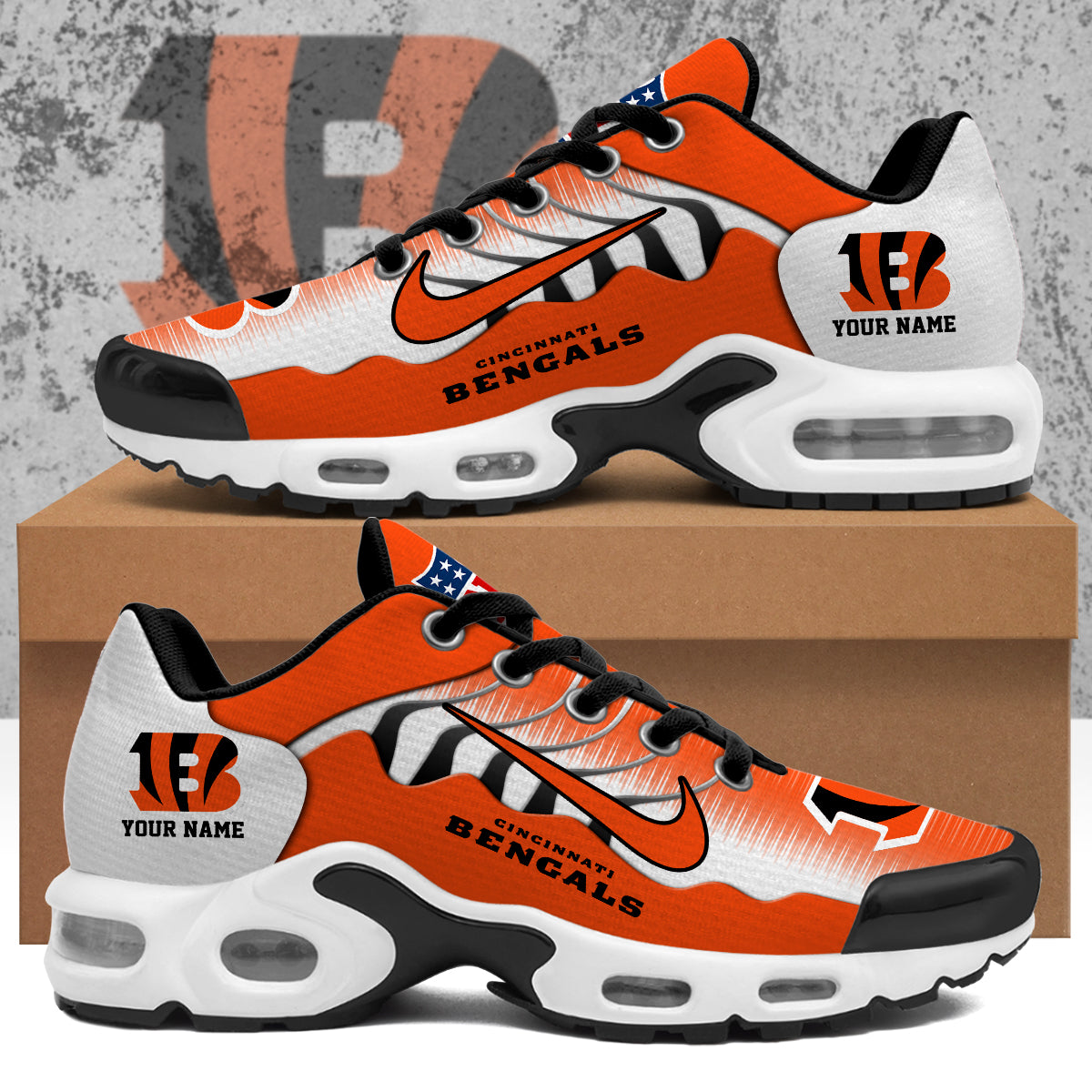 Ideafootwear Cincinnati Bengals TN Shoes Sneakers For Men And Women