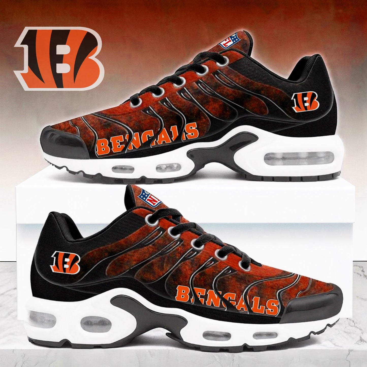 Ideafootwear Cincinnati Bengals TN Shoes Sneakers For Men And Women