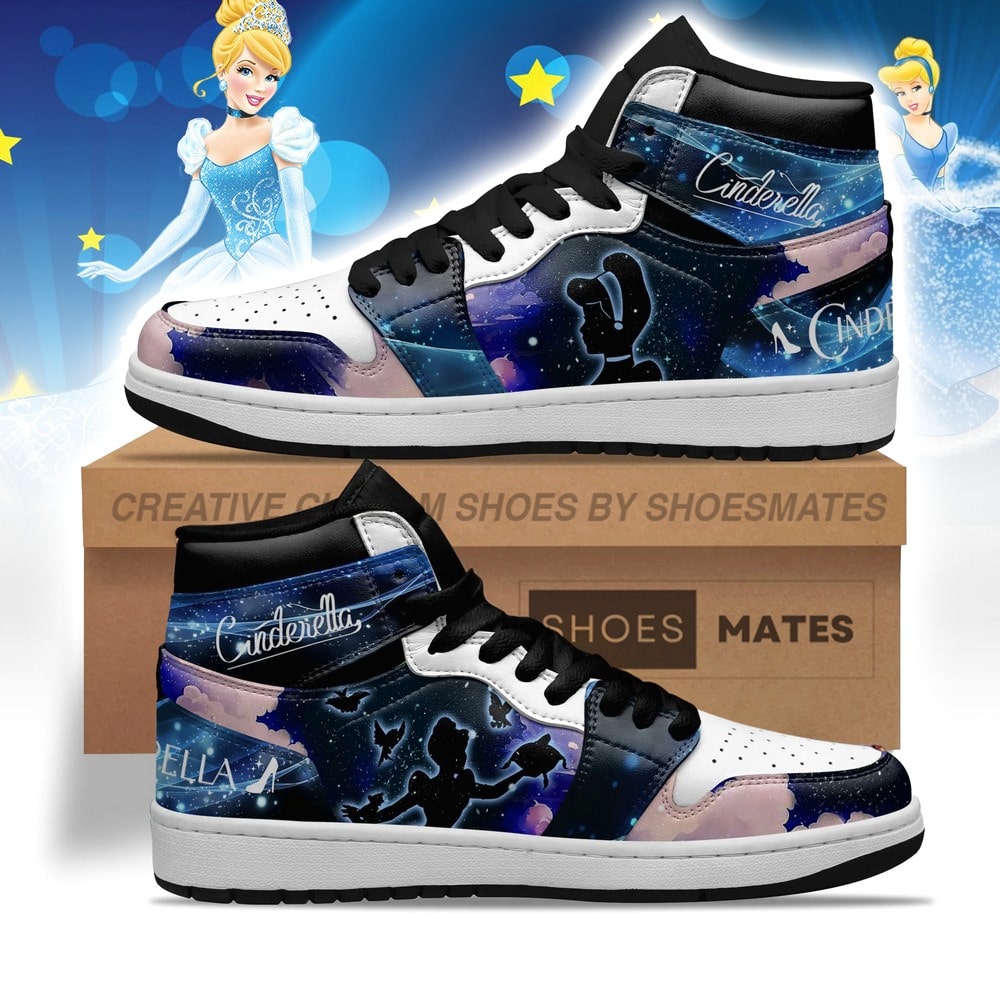 Ideafootwear Cinderella AJ1 High Sneakers Shoes For Men And Women