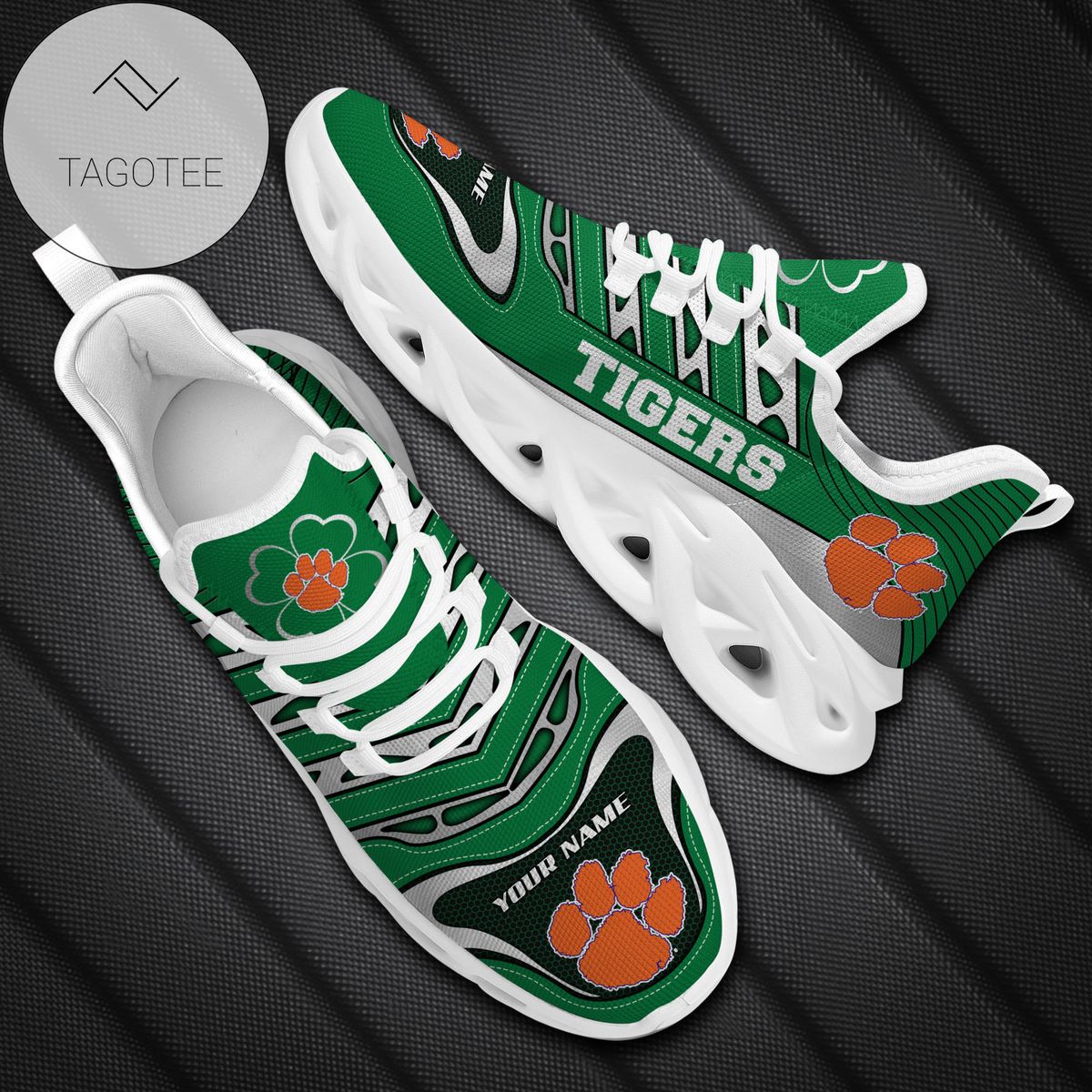 Ideafootwear Clemson Tigers Max Soul Shoes Sneakers For Men And Women