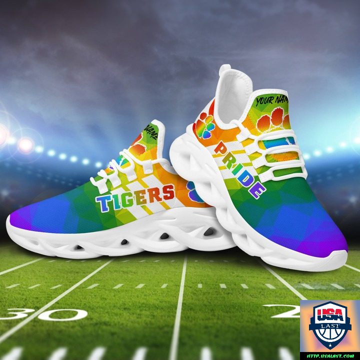 Ideafootwear Clemson Tigers Max Soul Shoes Sneakers For Men And Women