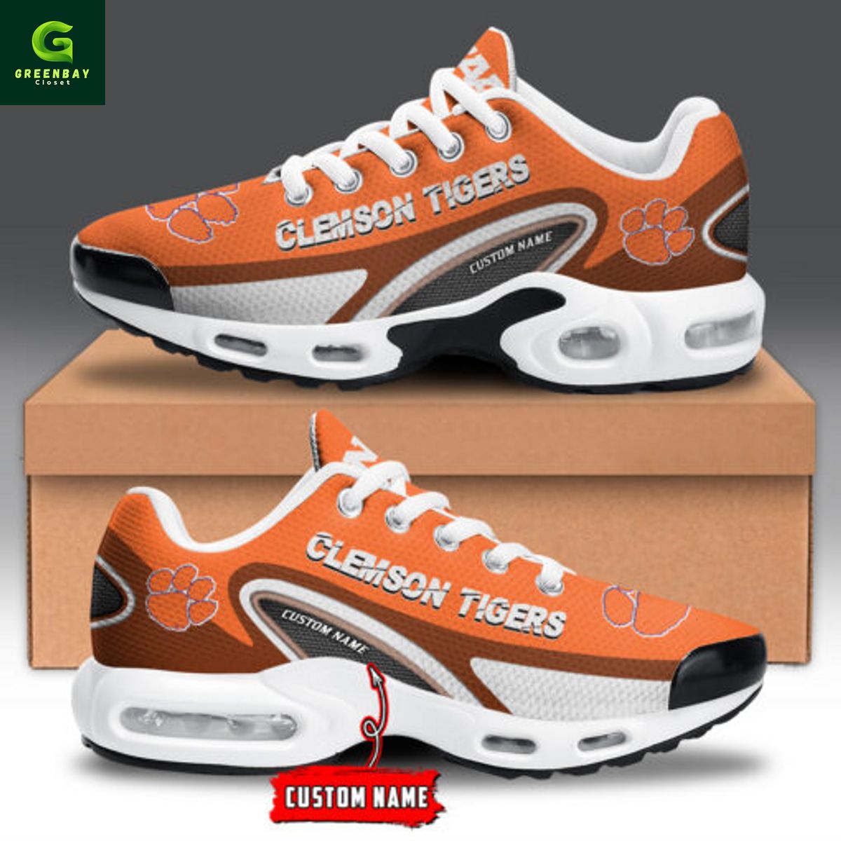 Ideafootwear Clemson Tigers TN Shoes Sneakers For Men And Women