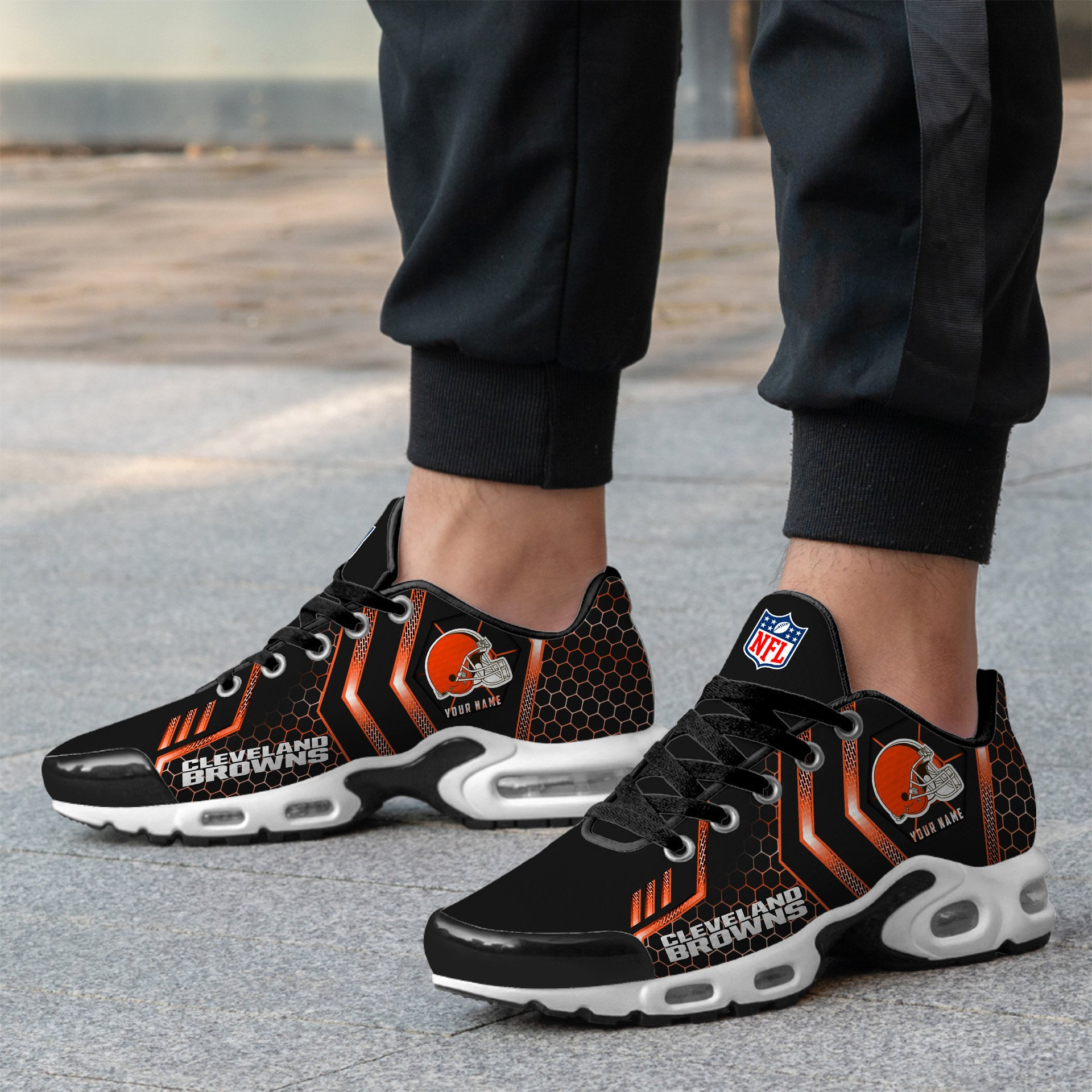 Ideafootwear Cleveland Browns TN Shoes Sneakers For Men And Women