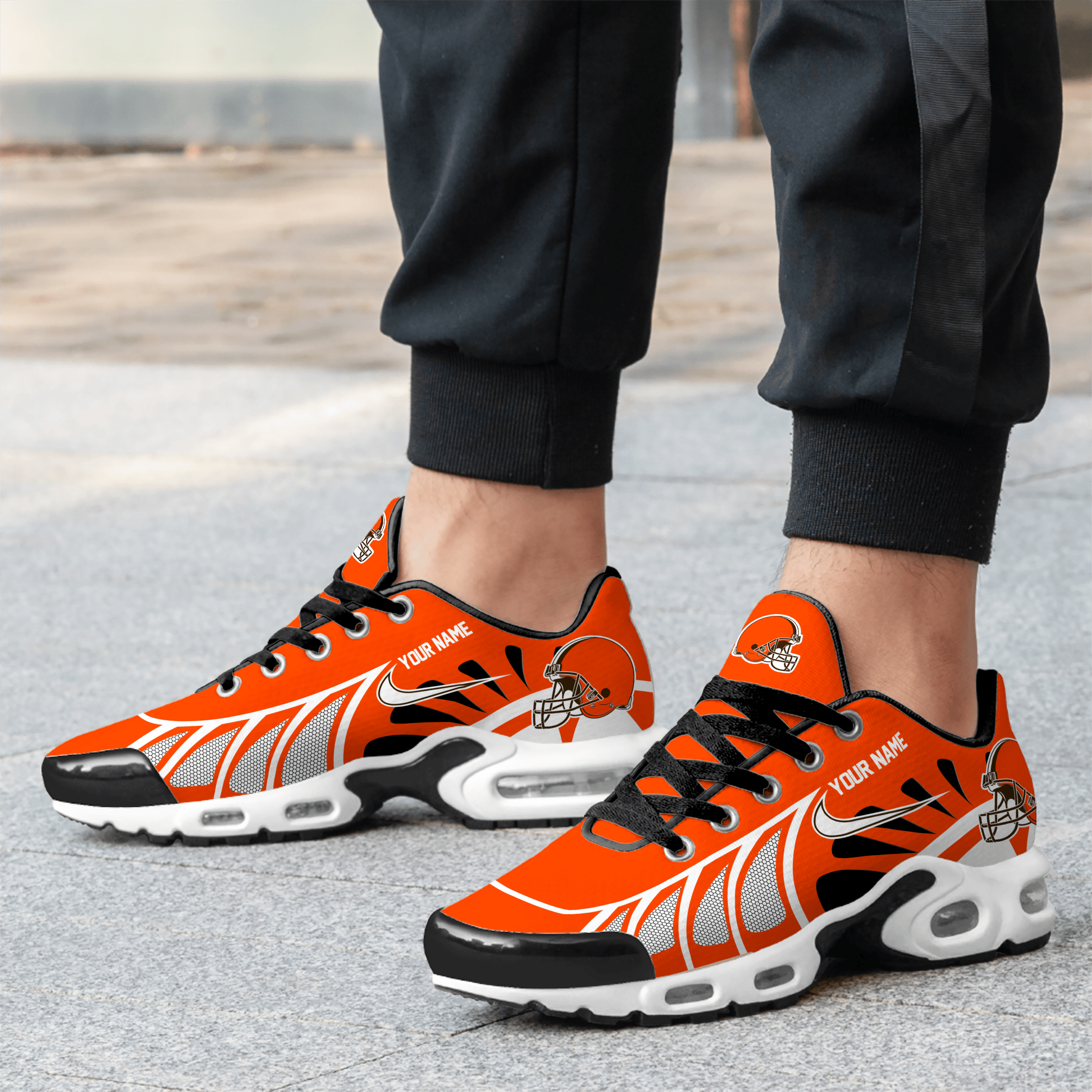 Ideafootwear Cleveland Browns TN Shoes Sneakers For Men And Women