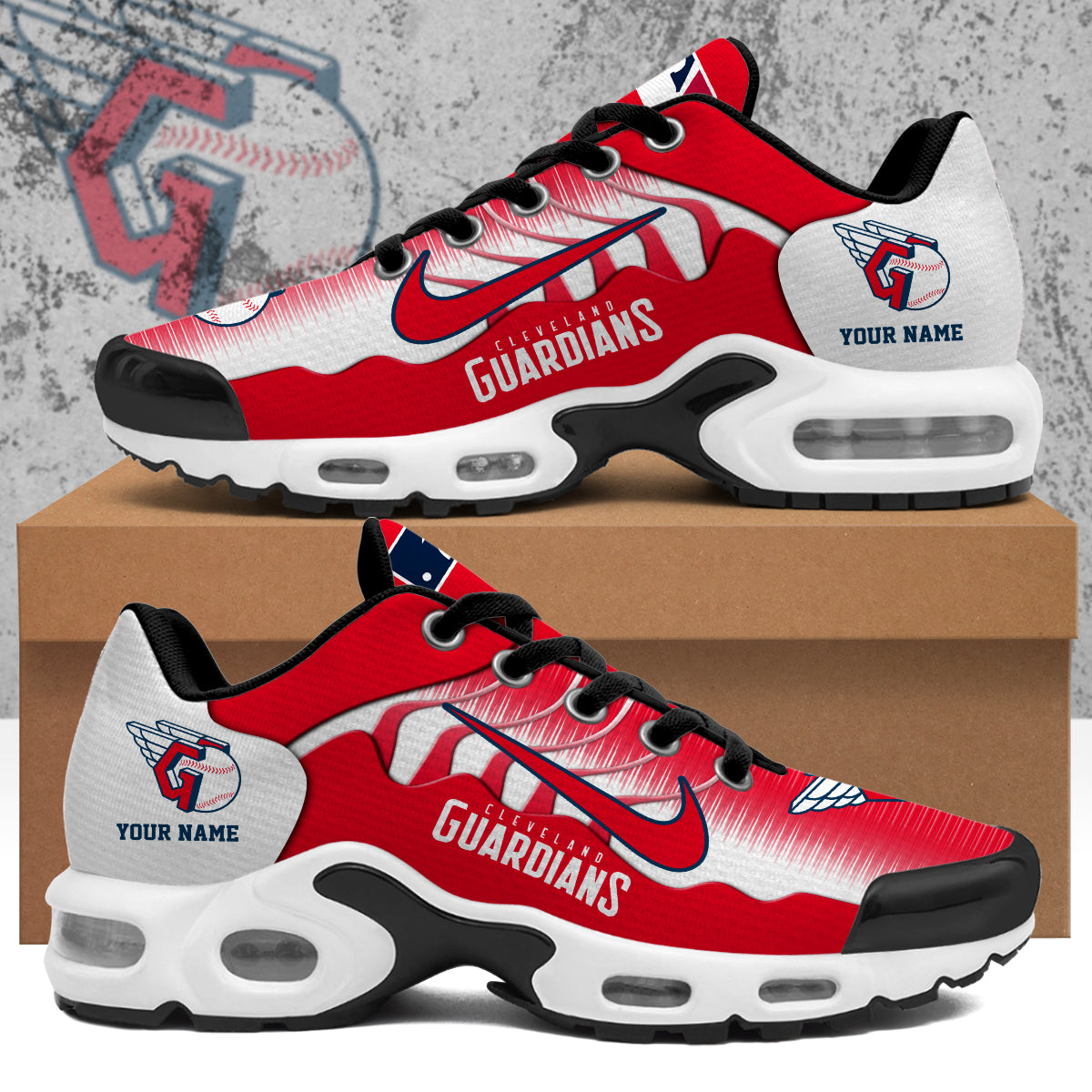 Ideafootwear Cleveland Guardians TN Shoes Sneakers For Men And Women