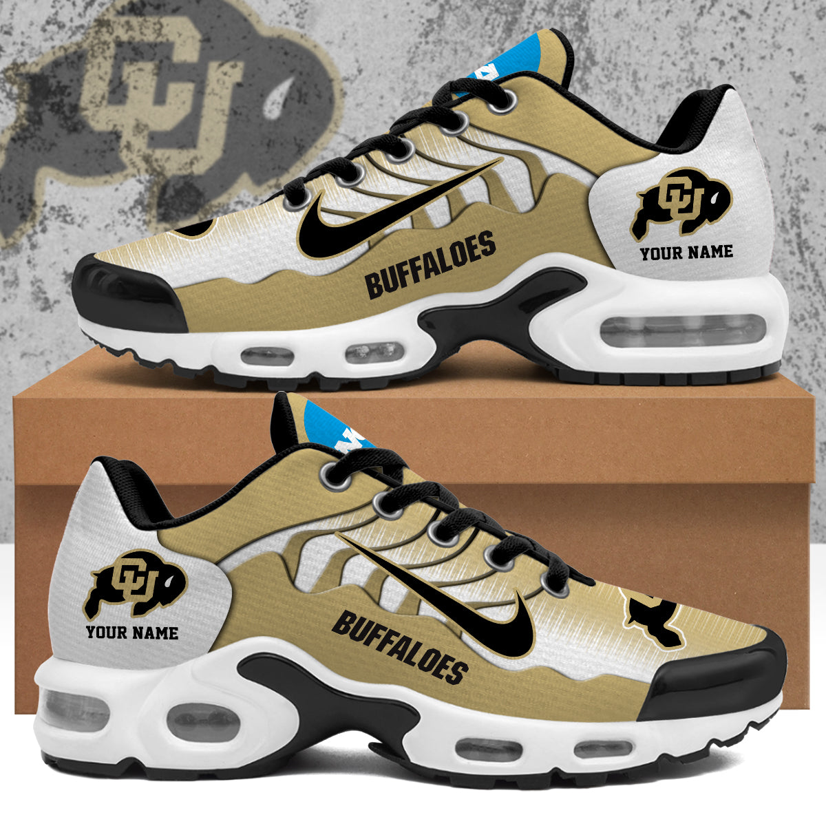Ideafootwear Colorado Buffaloes TN Shoes Sneakers For Men And Women