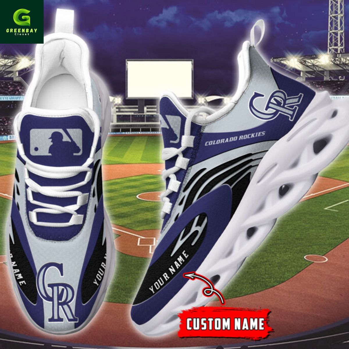 Ideafootwear Colorado Rockies Max Soul Shoes Sneakers For Men And Women