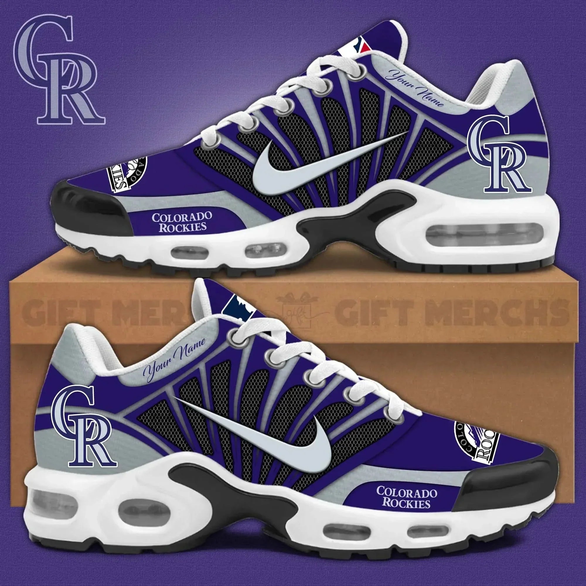 Ideafootwear Colorado Rockies TN Shoes Sneakers For Men And Women