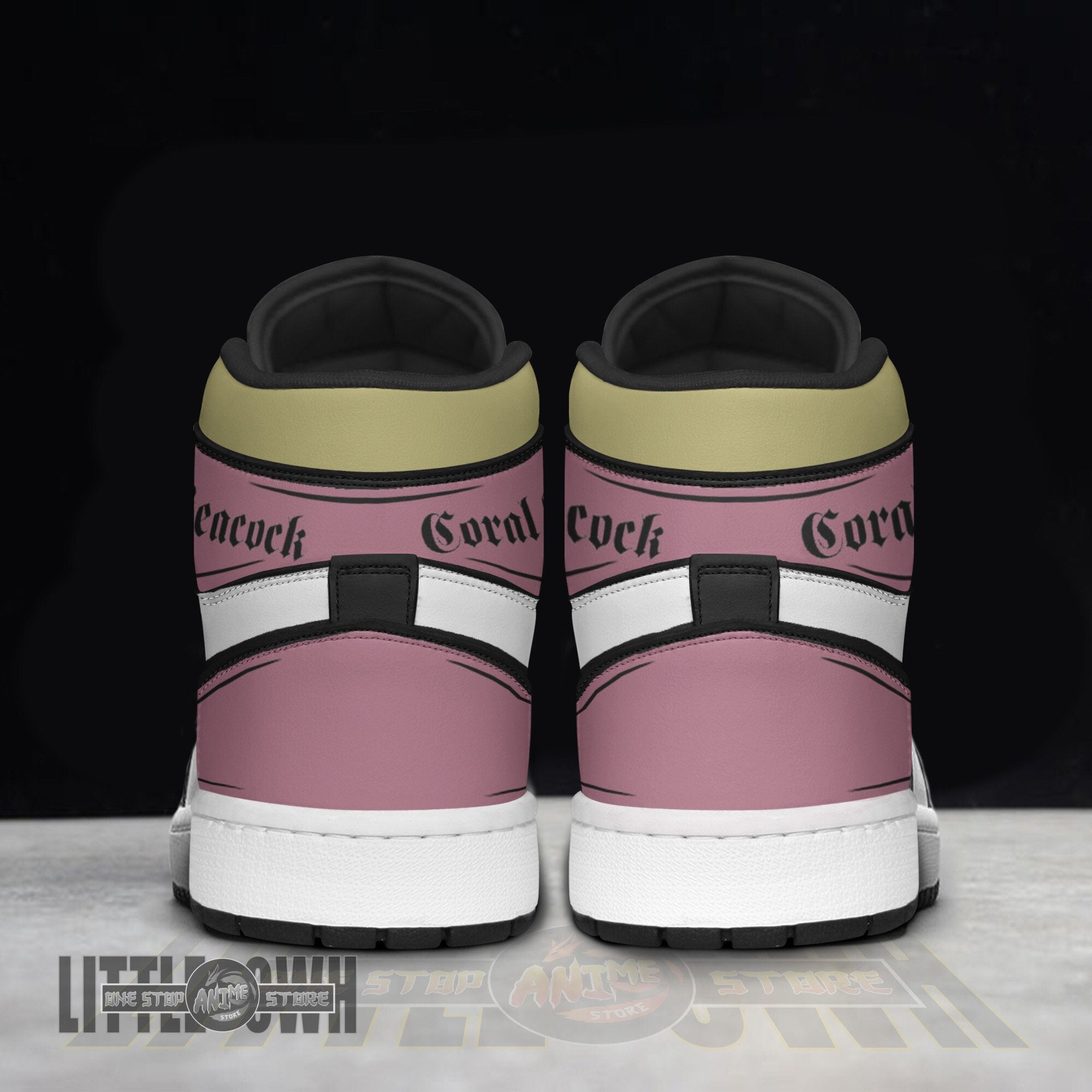 Ideafootwear Coral Peacock AJ1 High Sneakers Shoes For Men And Women