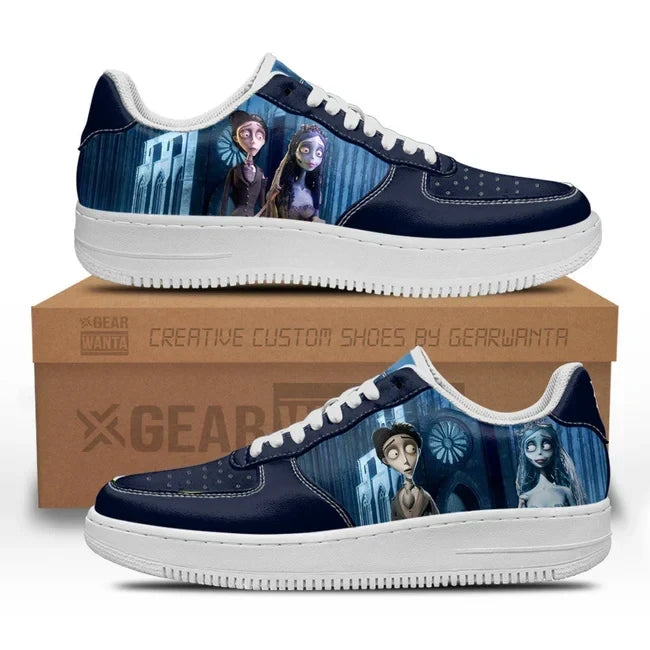 Ideafootwear Corpse Bride Air Low-Top Sneakers Shoes For Men And Women 1