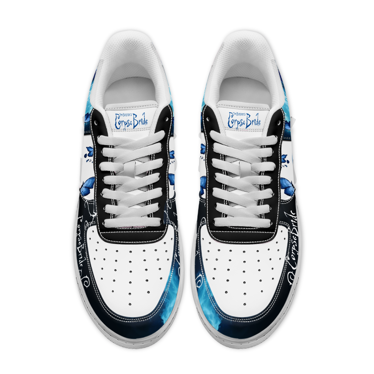 Ideafootwear Corpse Bride x Halloween Air Low-Top Sneakers Shoes For Men And Women 2