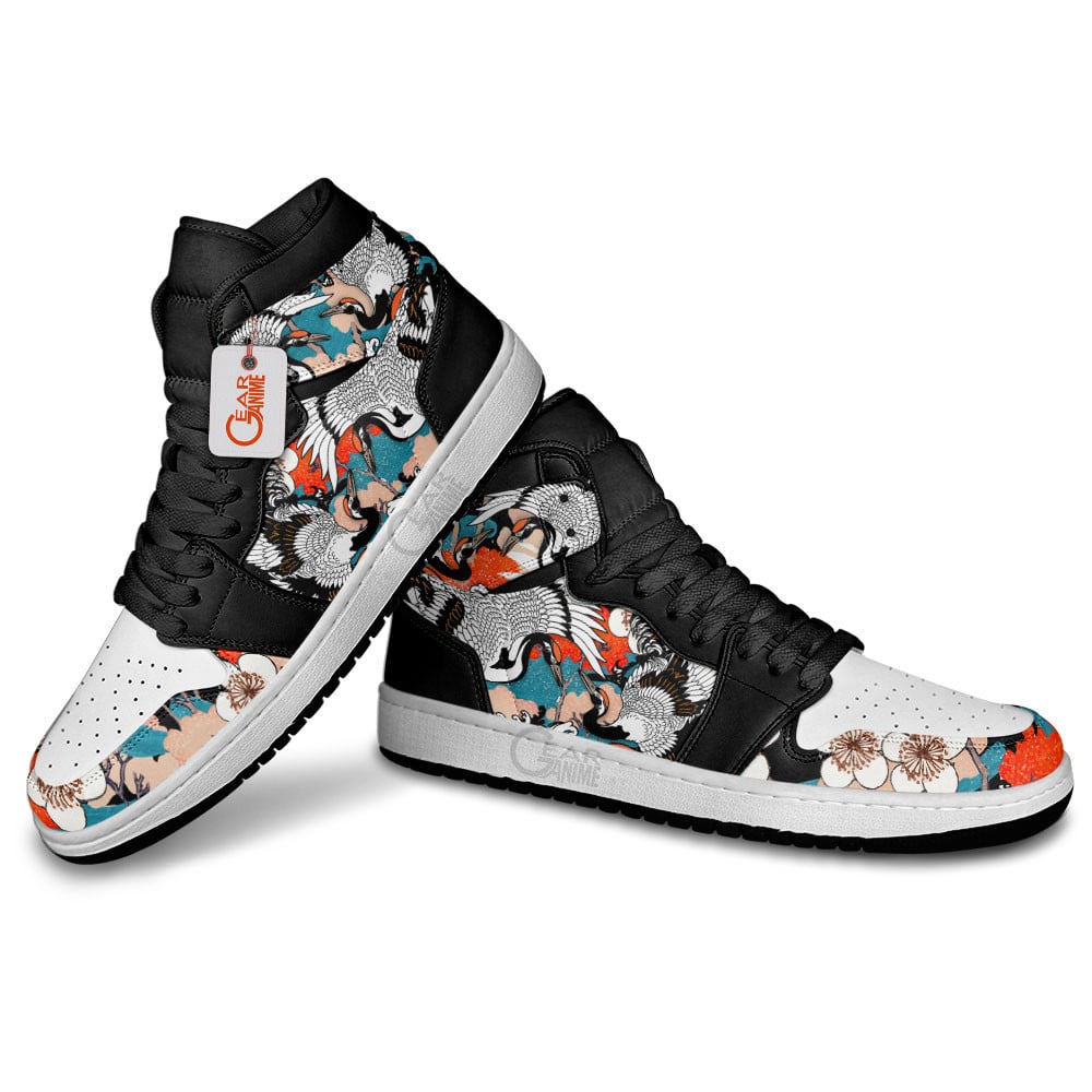 Ideafootwear Cranes AJ1 High Sneakers Shoes For Men And Women