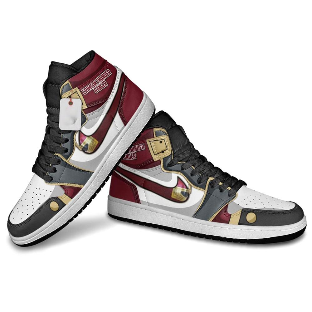 Ideafootwear Crimson Thunder Ranger AJ1 High Sneakers Shoes For Men And Women