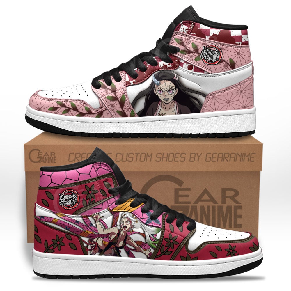 Ideafootwear Daki and Nezuko AJ1 High Sneakers Shoes For Men And Women