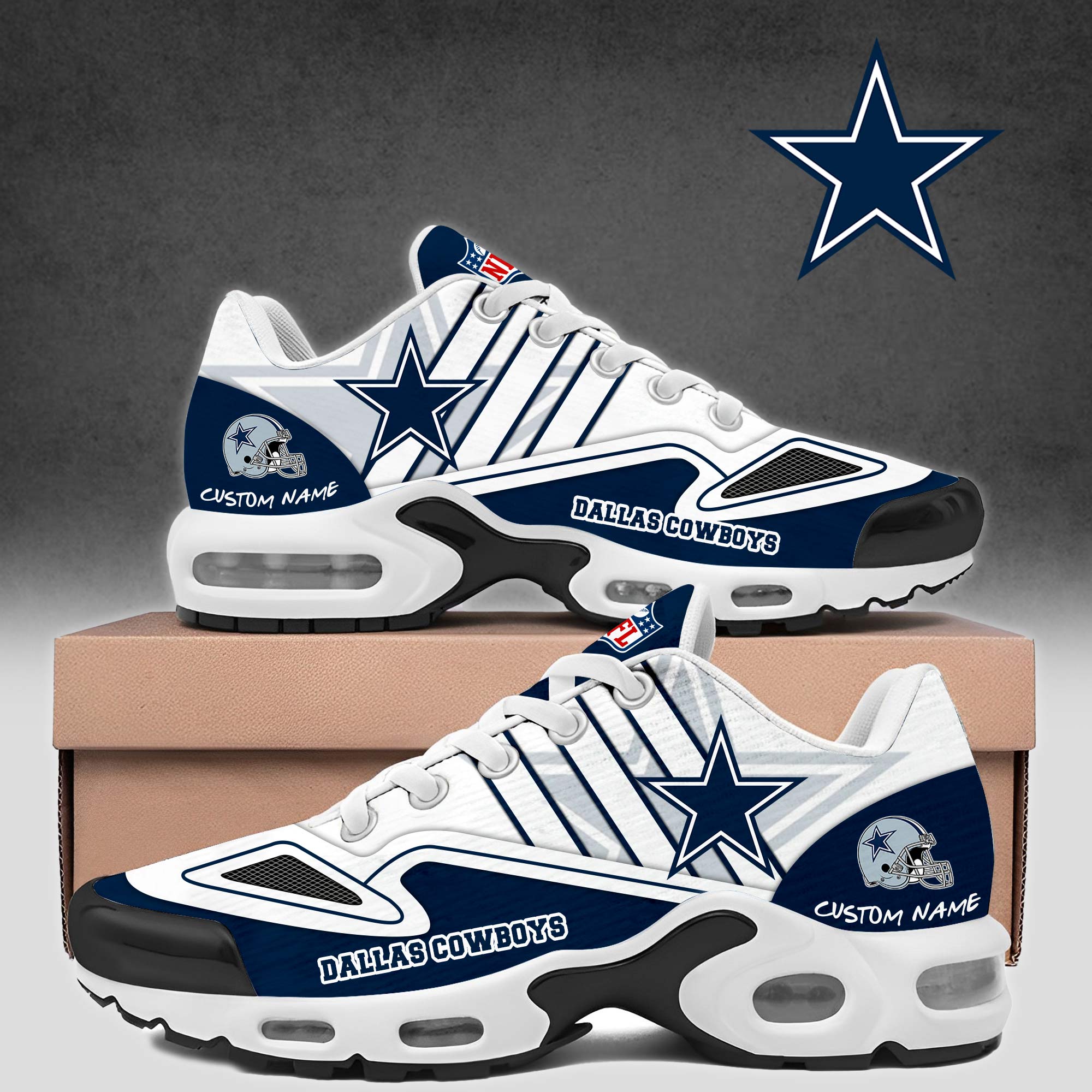 Ideafootwear Dallas Cowboys TN Shoes Sneakers For Men And Women
