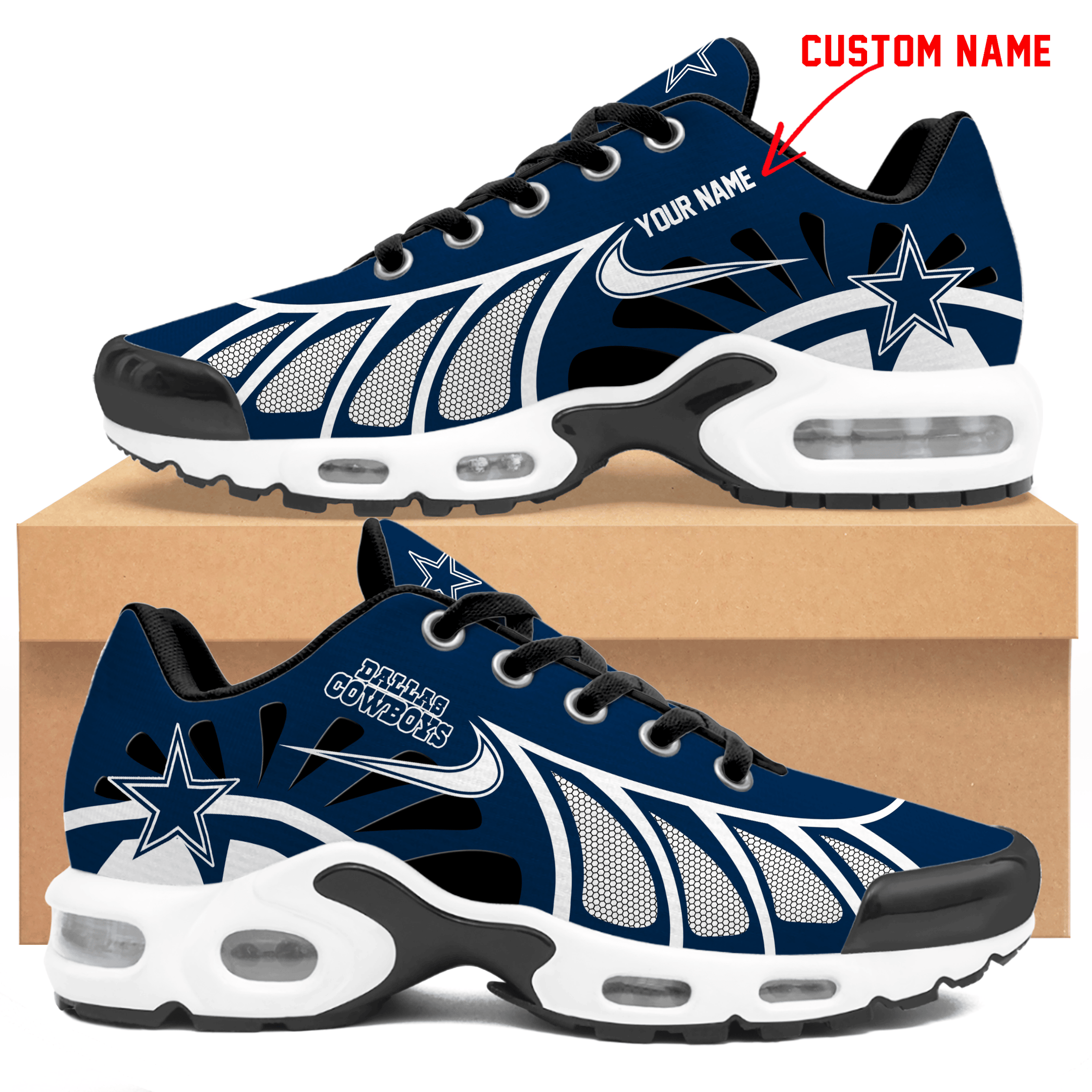 Ideafootwear Dallas Cowboys TN Shoes Sneakers For Men And Women