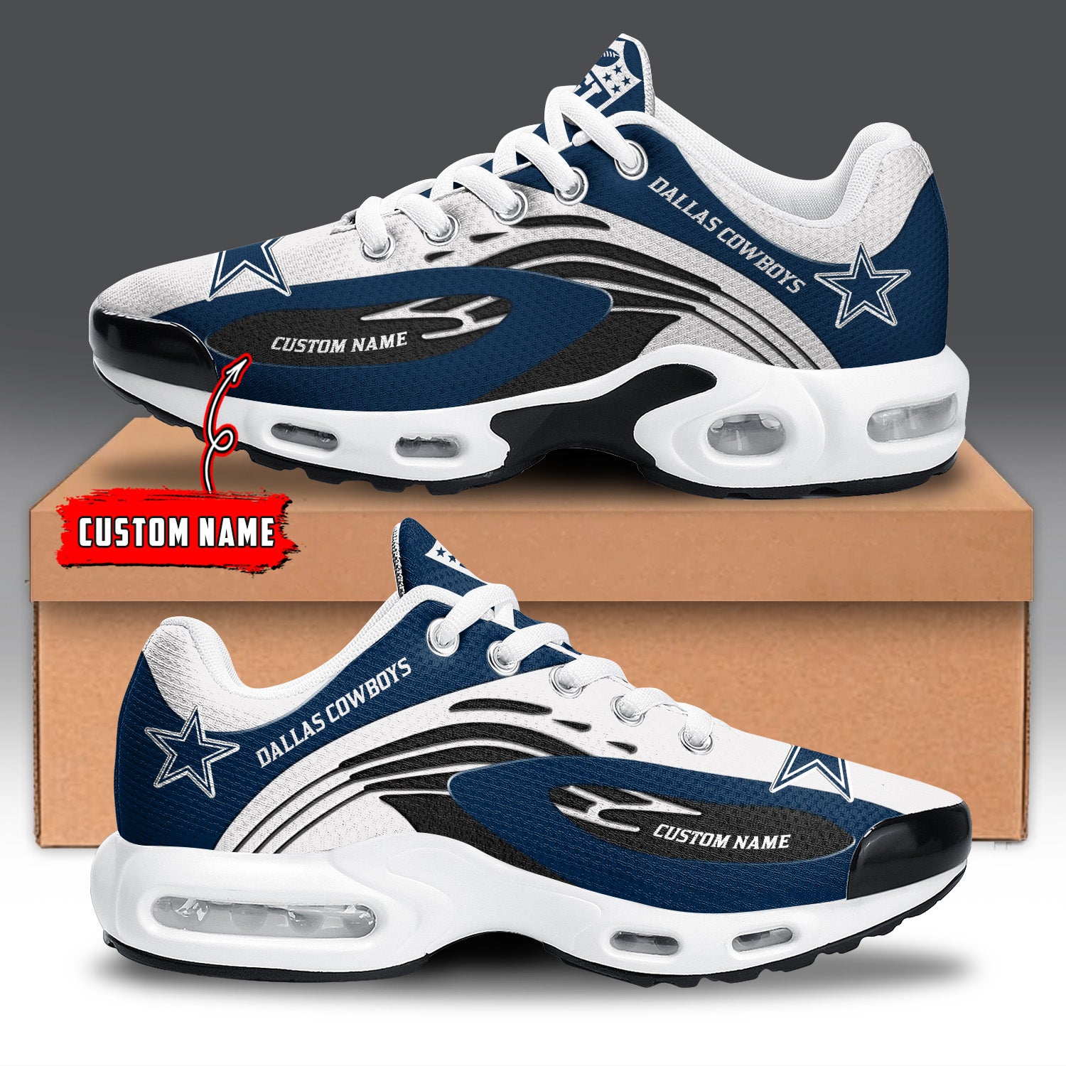 Ideafootwear Dallas Cowboys TN Shoes Sneakers For Men And Women