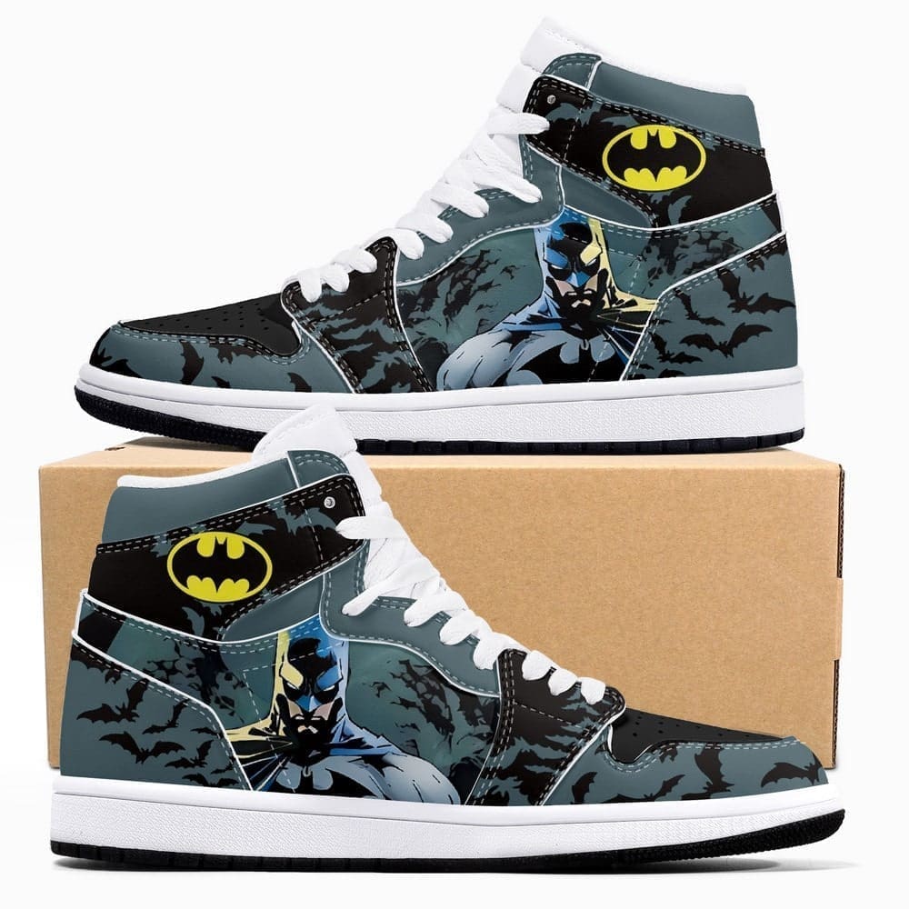Ideafootwear DC Batman AJ1 High Sneakers Shoes For Men And Women