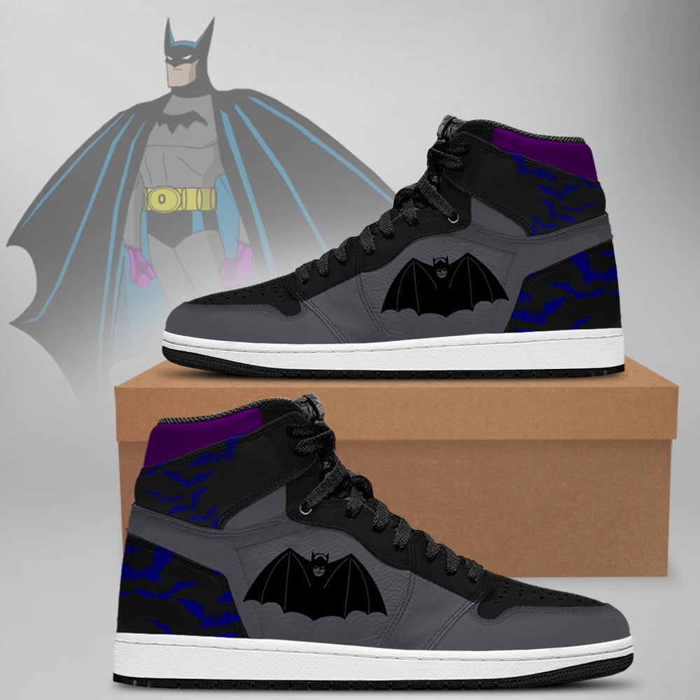 Ideafootwear DC Batman AJ1 High Sneakers Shoes For Men And Women