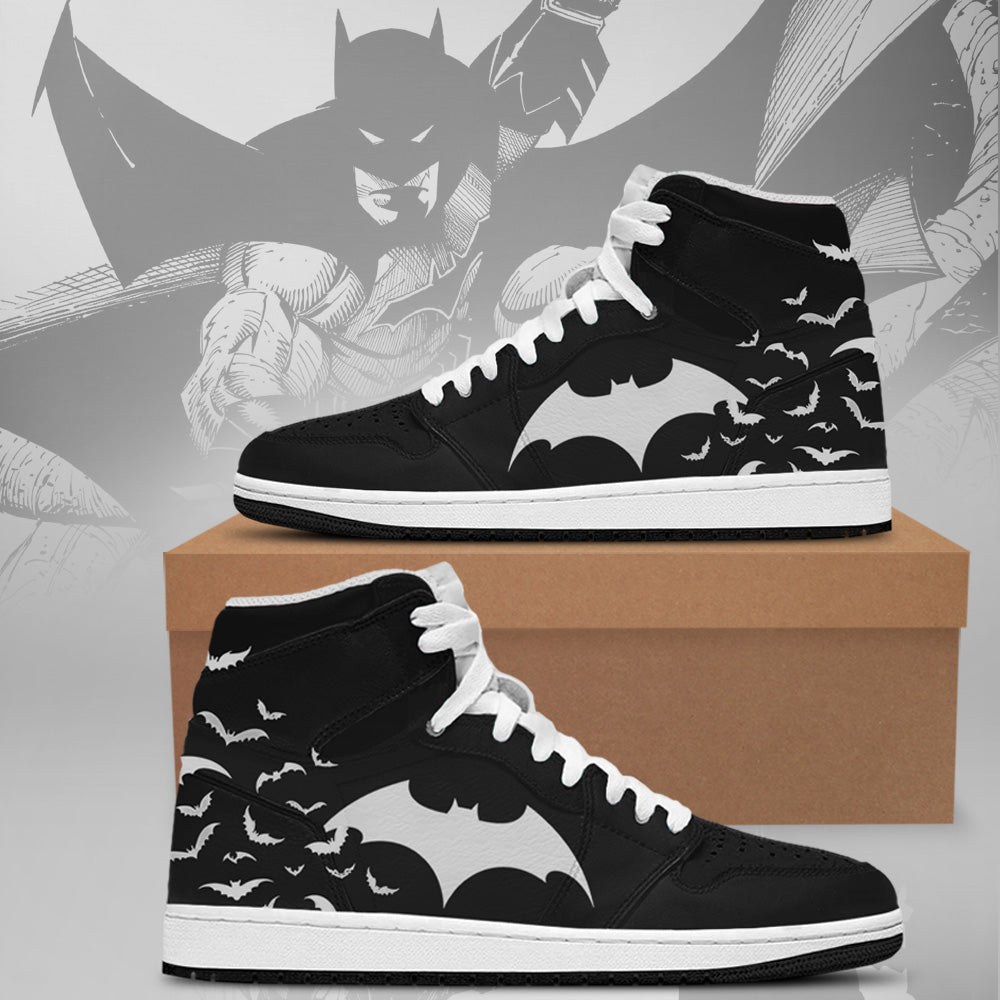 Ideafootwear DC Batman AJ1 High Sneakers Shoes For Men And Women